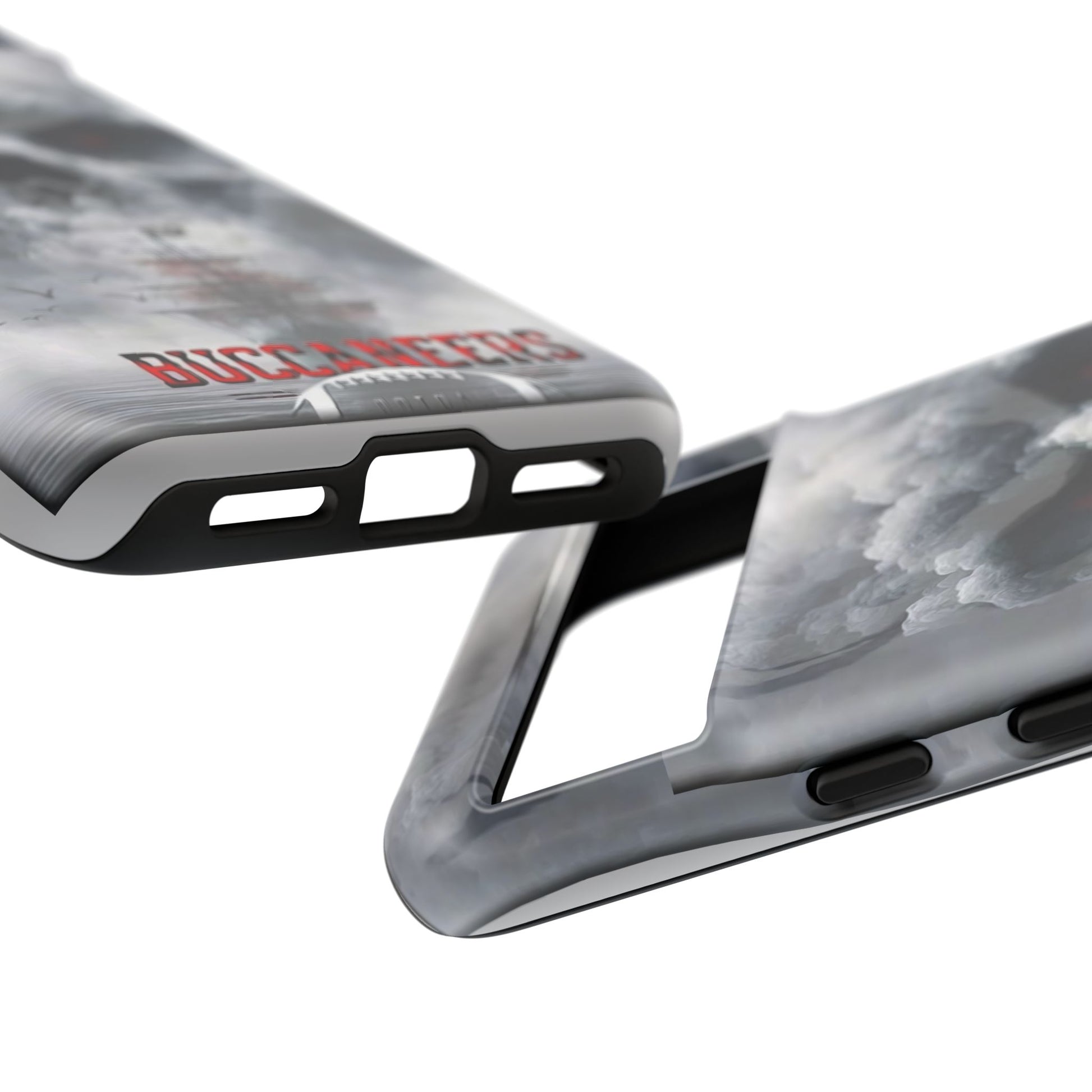 Skull Pirate Ship Football Buccaneers Tough Cases for iPhones, Samsung, and Pixel