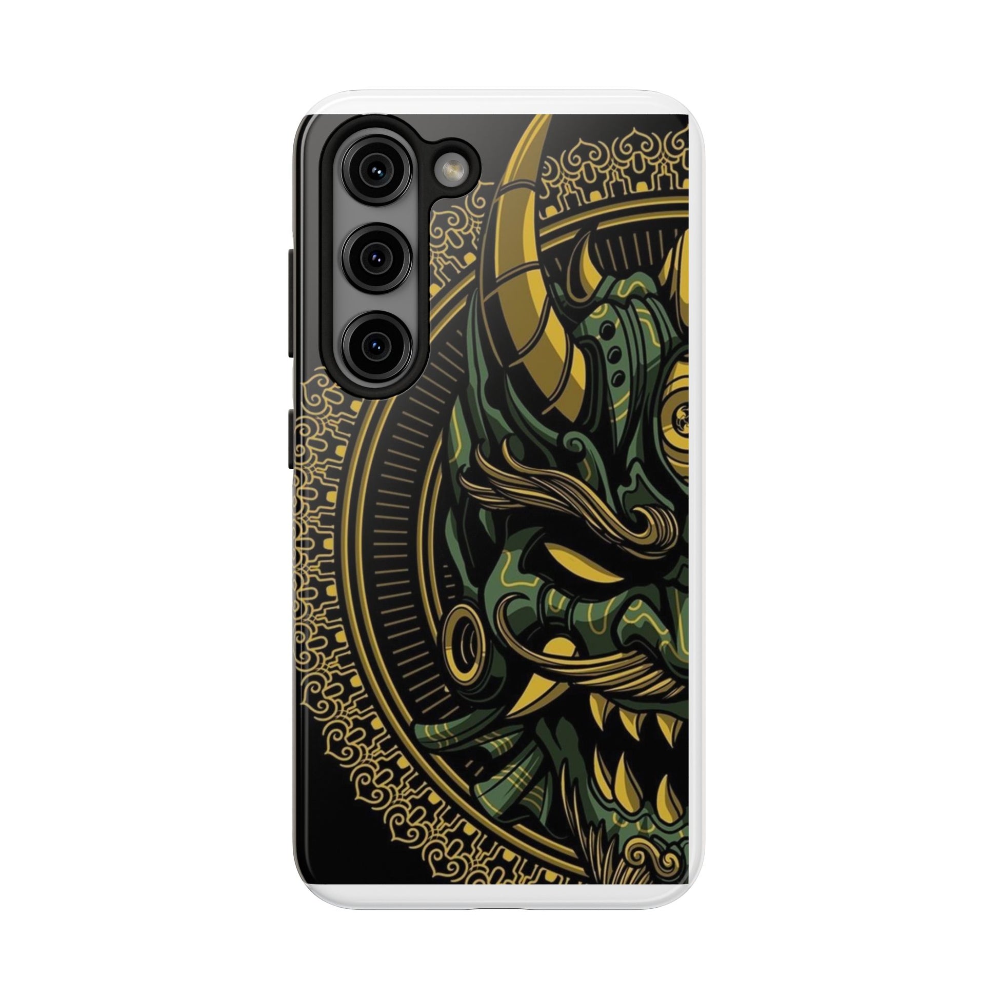Kabuki Mask Theme Phone Cases for Iphones & Samsung Durable