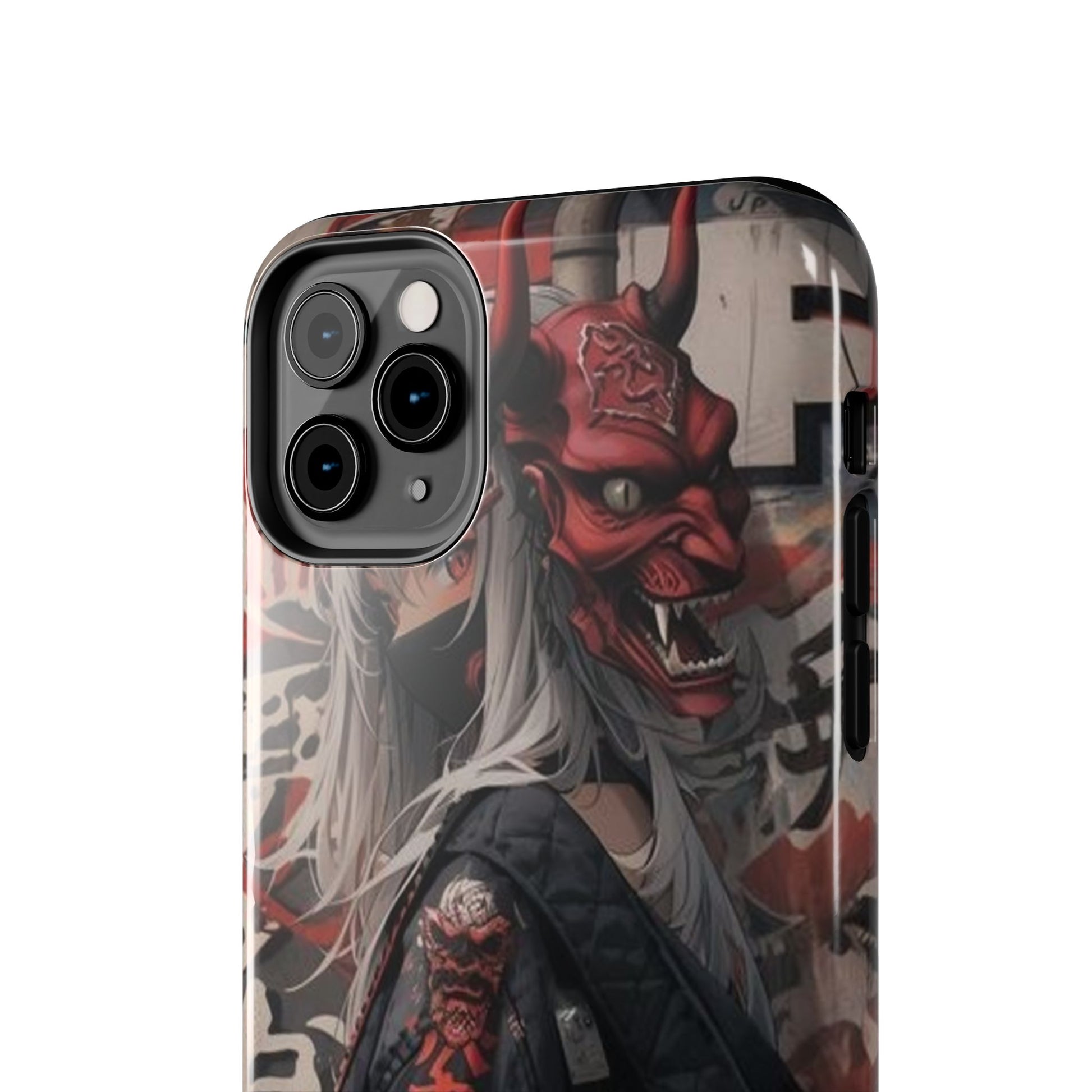 Anime Kabuki Mask Theme Phone Cases for Iphones & Samsung Durable