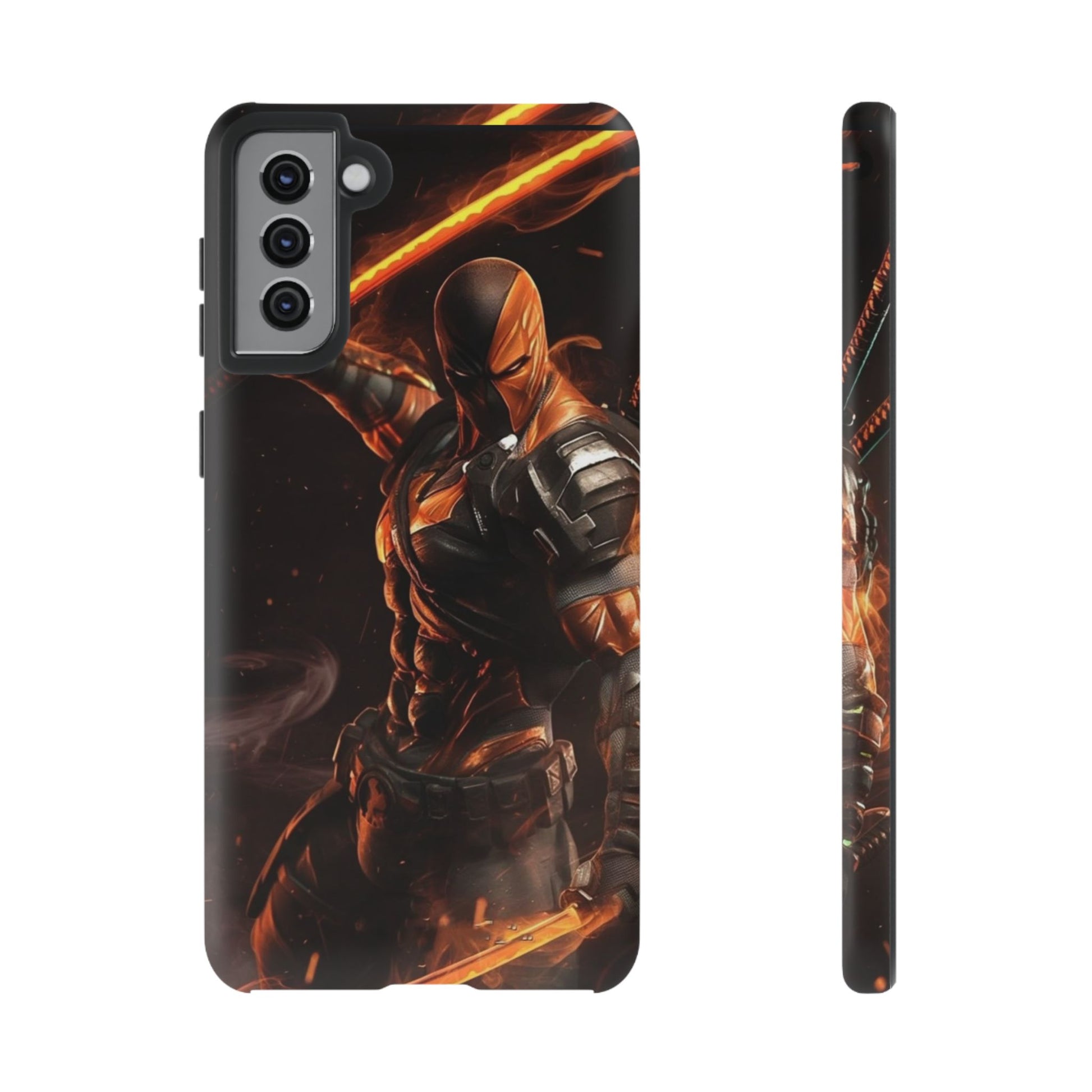 DC Comics Death Stroke Tough Cases for iPhones, Samsung, and Pixel