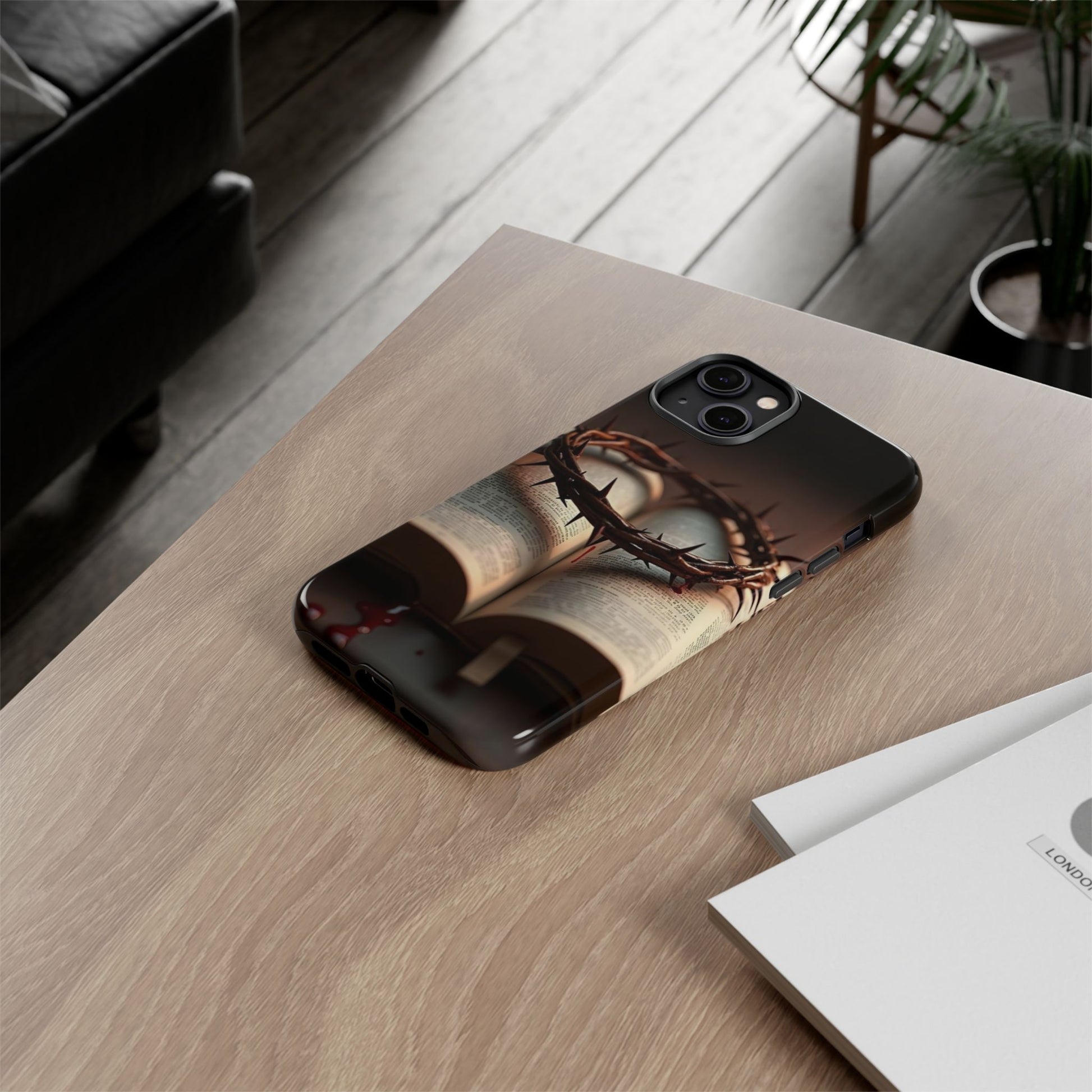 Crown of Thorns and Bible Christian Tough Cases for iPhones, Samsung, and Pixel