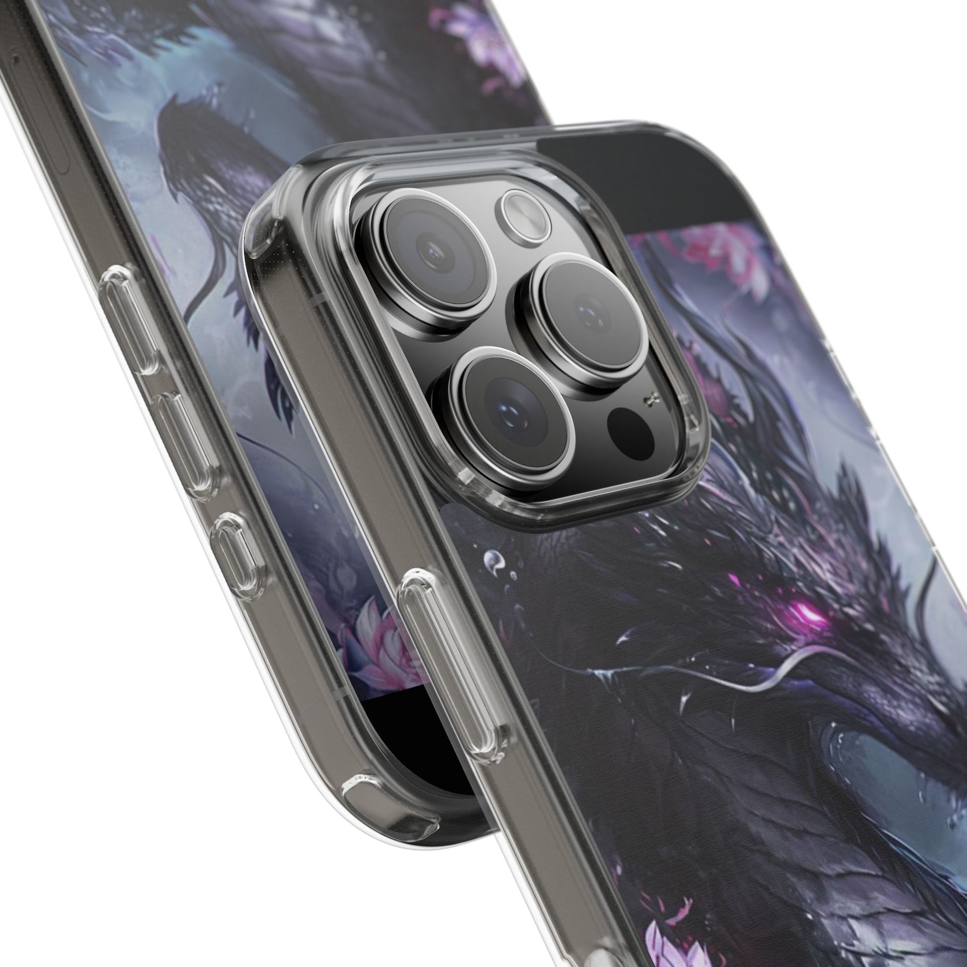 Phone Cases, Purple Dragon Design, iPhone Samsung Case, Protective Cover, Unique