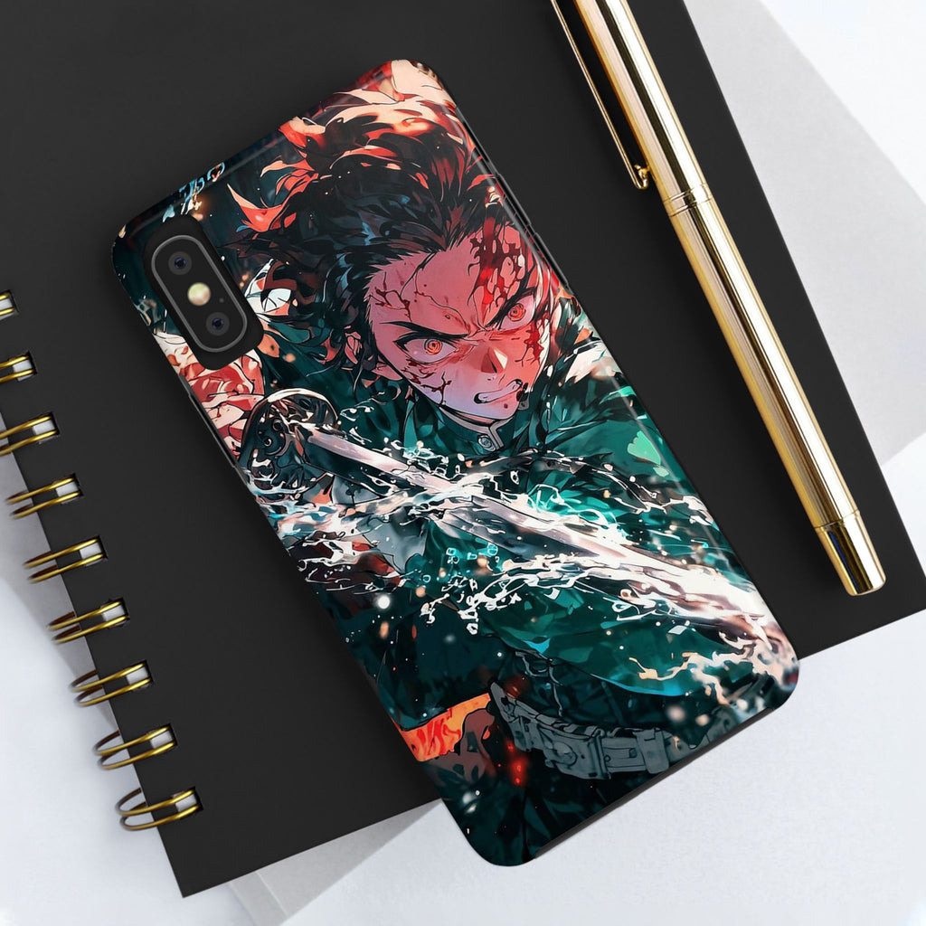 Demon Slayer Tanjiro Art Phone Case for iPhone & Samsung Galaxy Phones