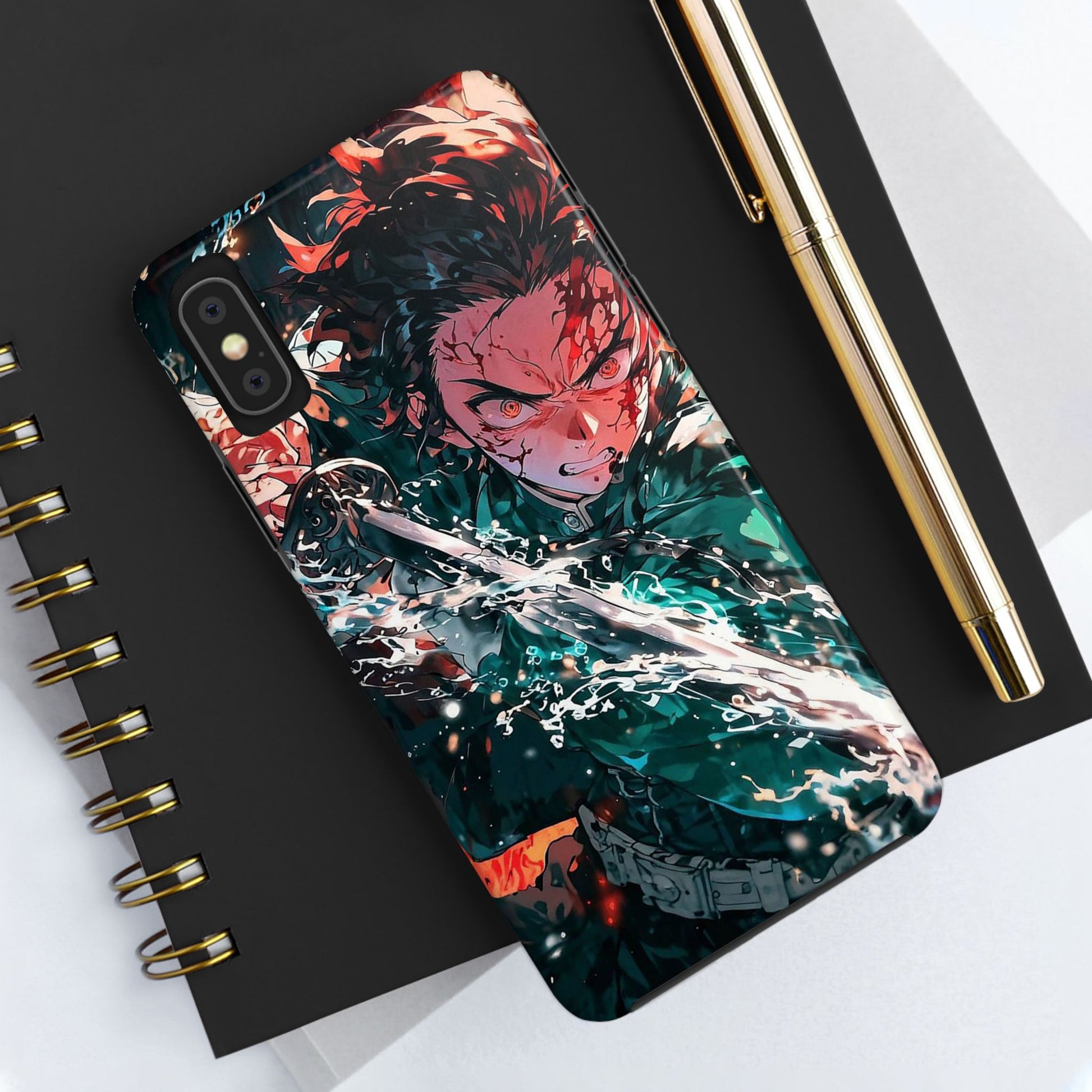 Demon Slayer Tanjiro Art Phone Case for iPhone & Samsung Galaxy Phones