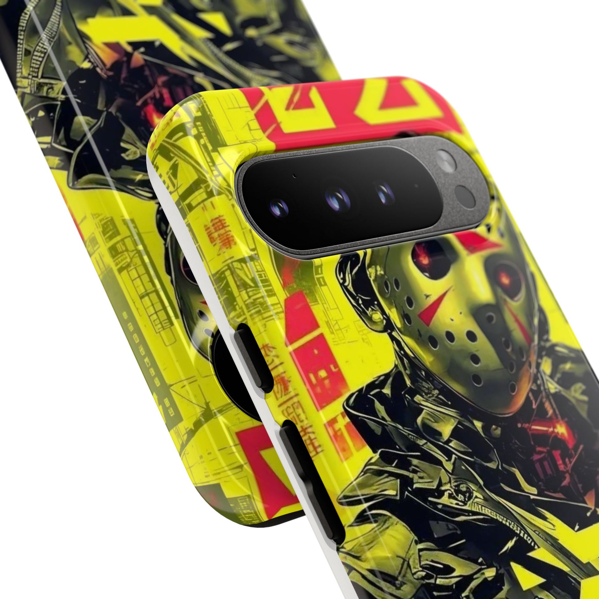 Cyberpunk X Jason Voorhees Tough Cases for iPhones, Samsung, and Pixel