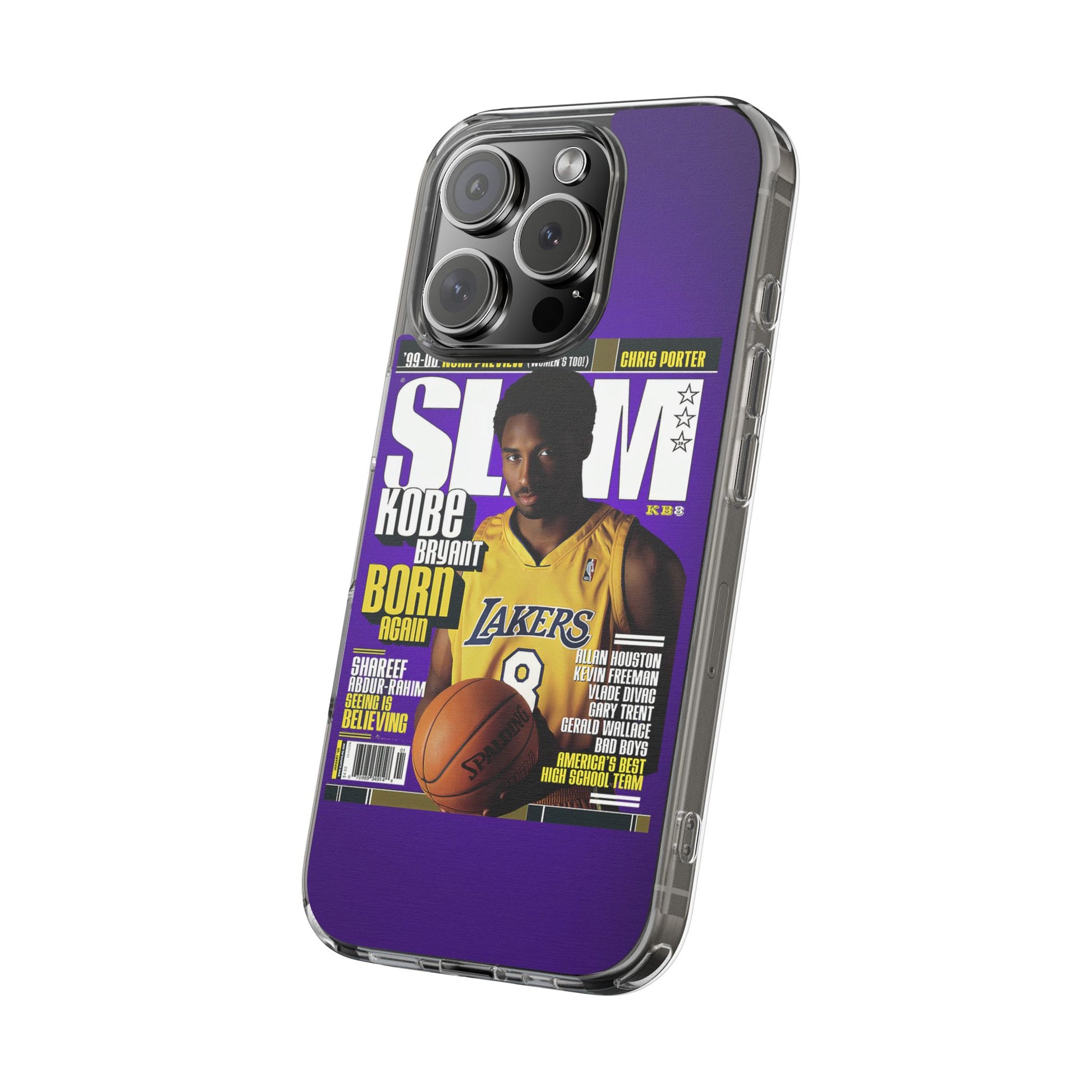 SLAM Cover Kobe Basketball Inspired design Clear Phone Cases
