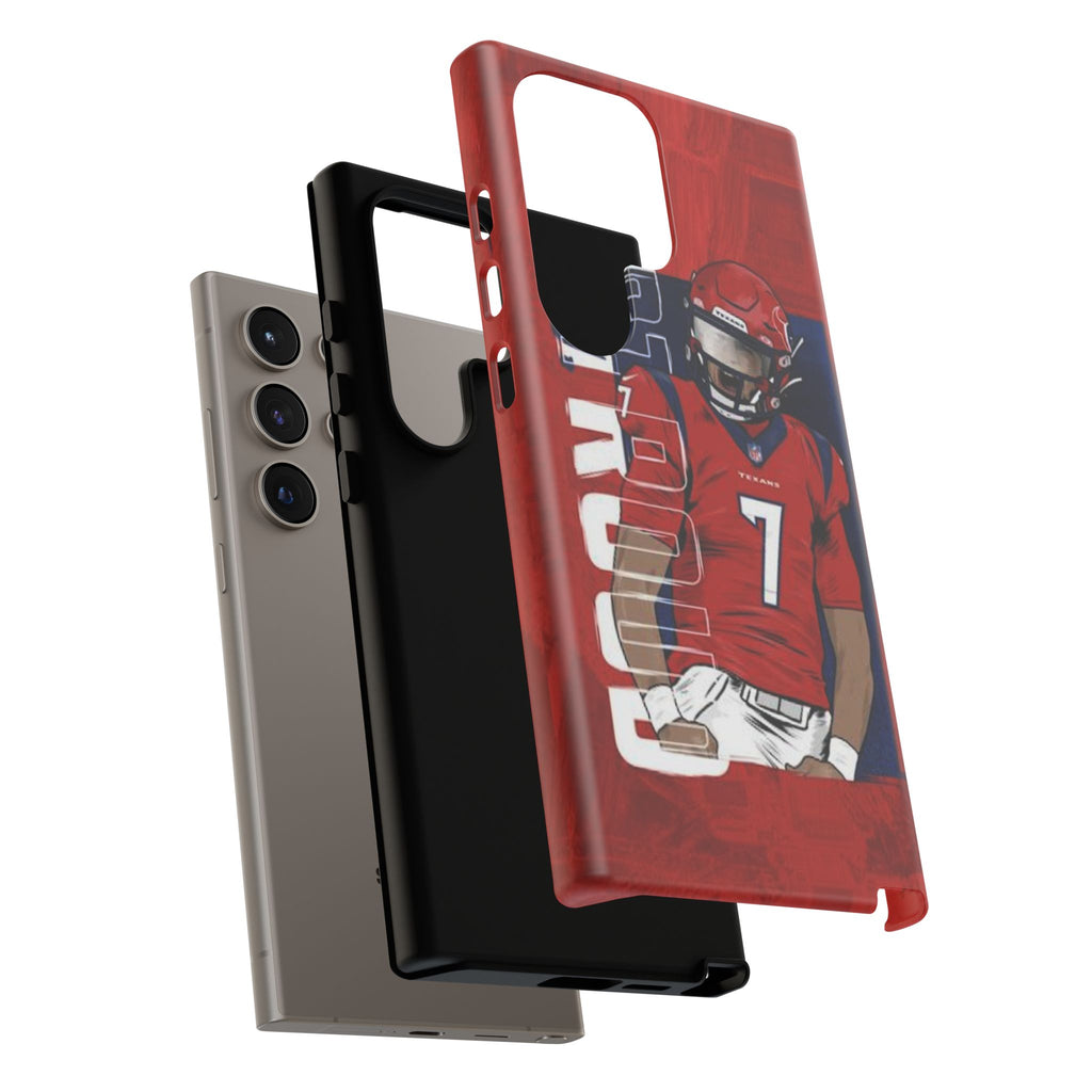 Houston Texans Football CJ Stroud Tough Cases for iPhones, Samsung, and Pixel