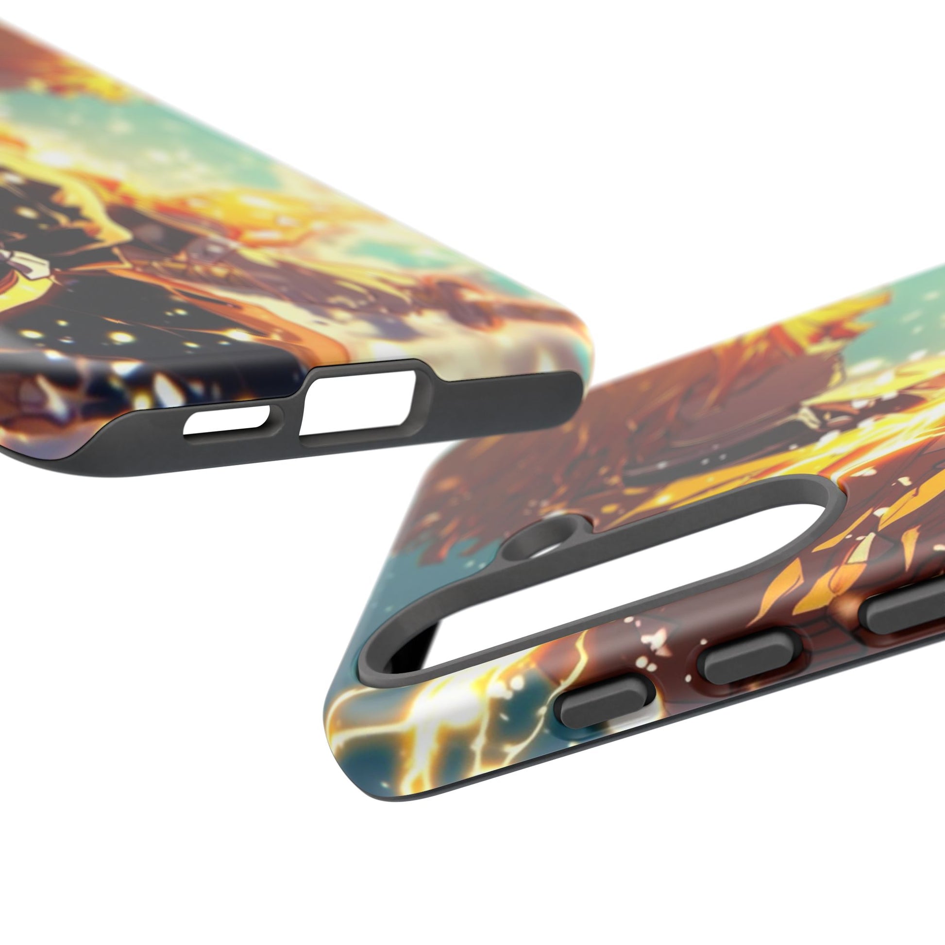 Demon Slayer Zenitsu Anime Theme Phone Case, Tough Cases for iPhones, Samsung, and Pixel