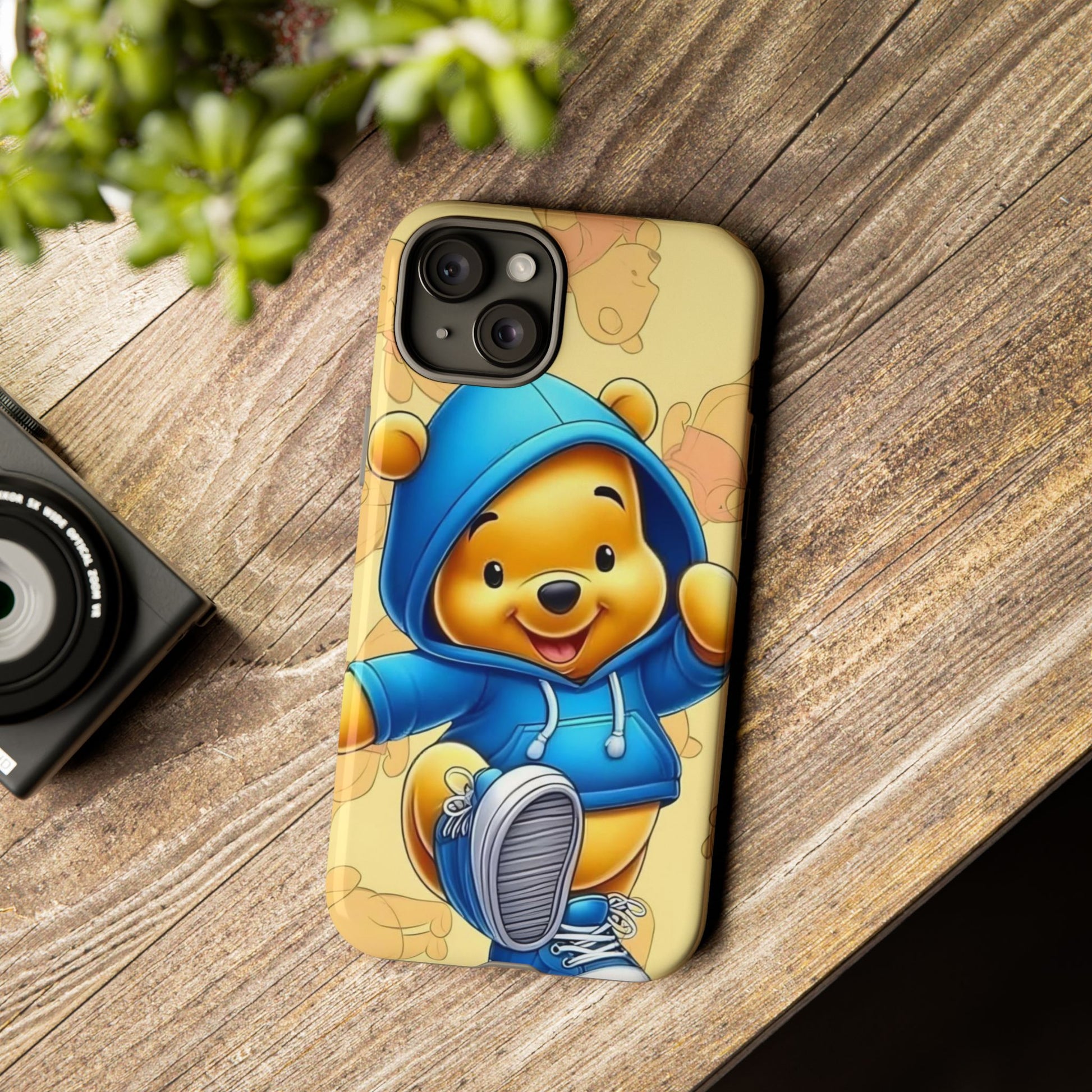 Cute Pooh Bear Phone Case, Tough Case