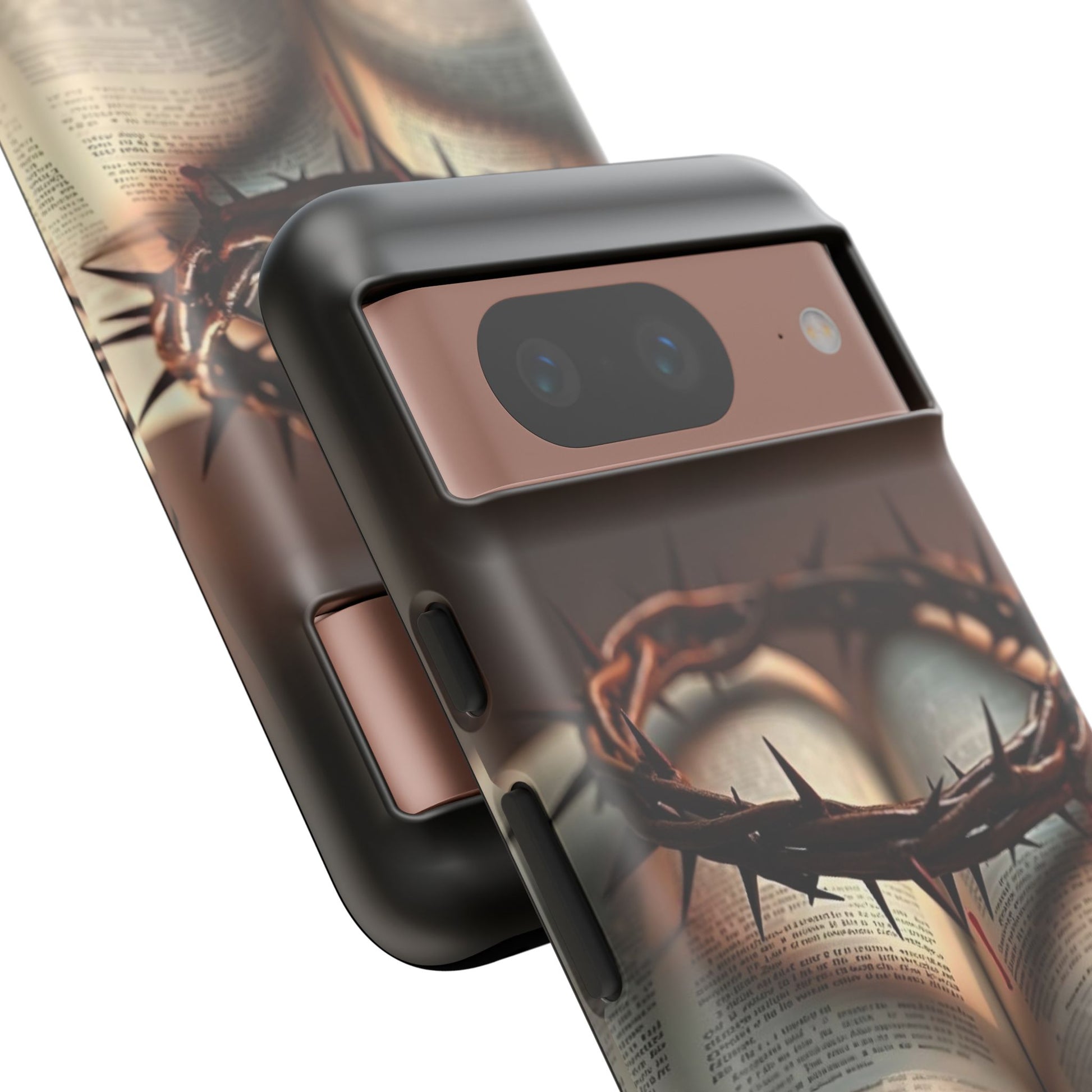 Crown of Thorns and Bible Christian Tough Cases for iPhones, Samsung, and Pixel