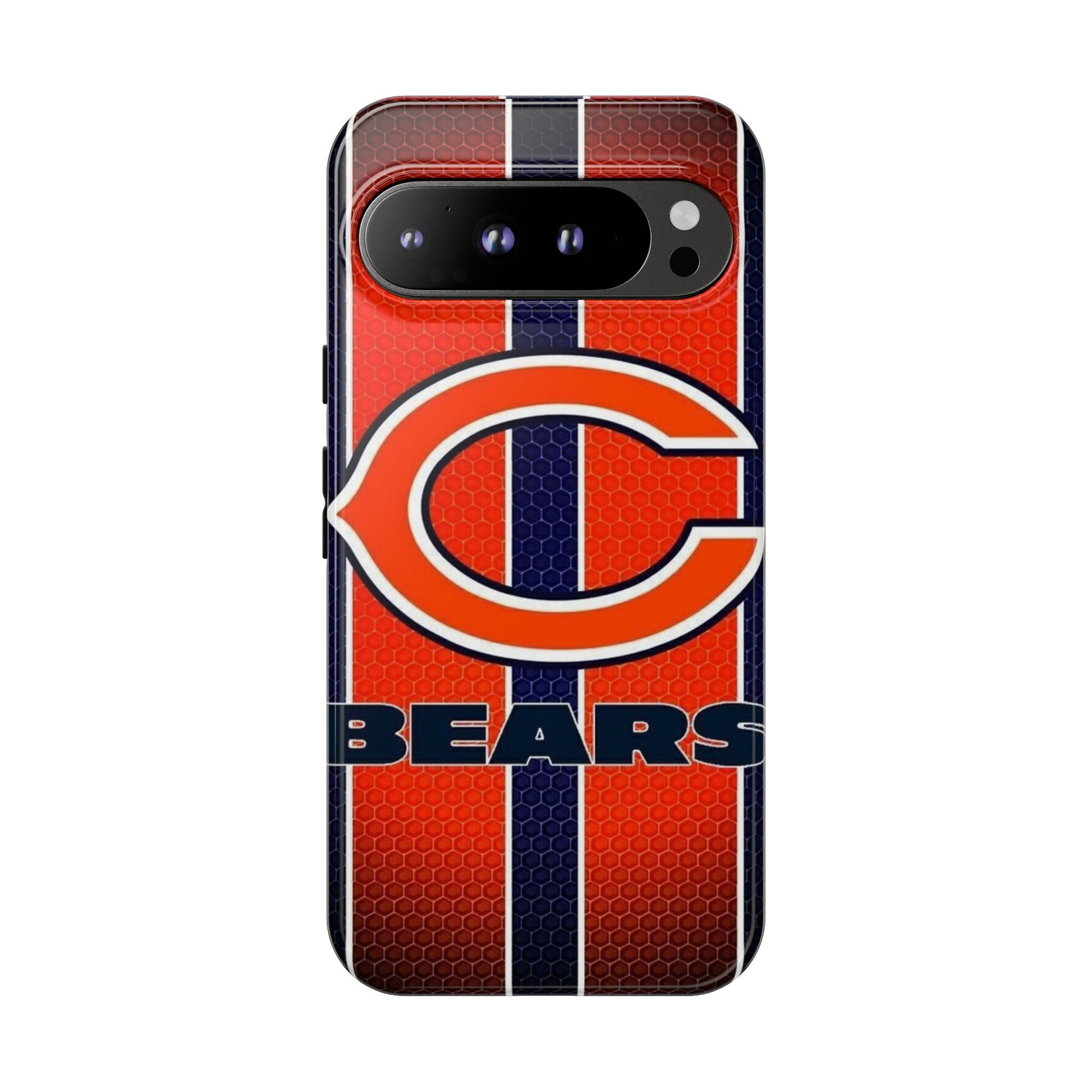 Chicago Bears Stripes Football Phone Case, Tough Cases for iPhones, Samsung, and Pixel