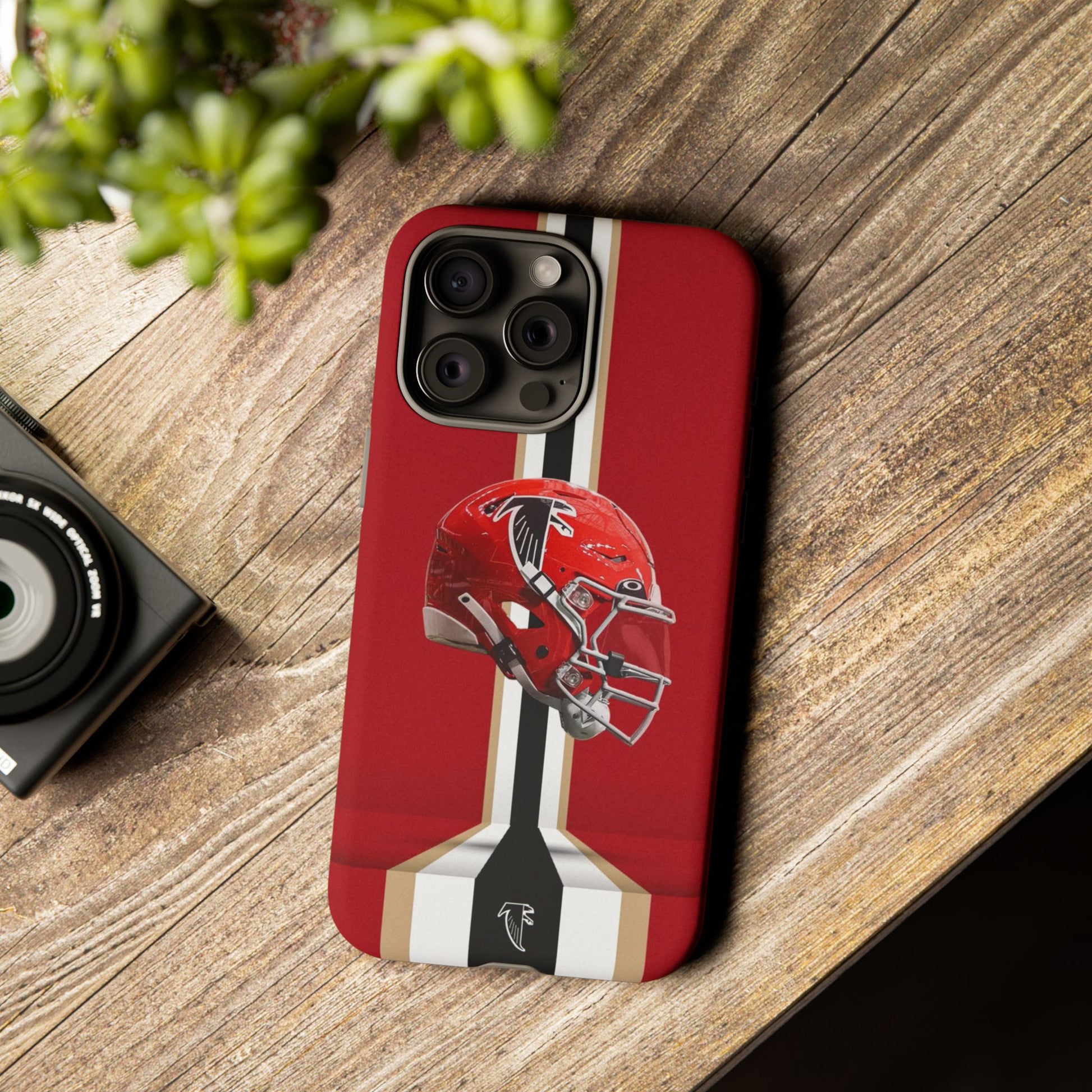 Atlanta Falcons Football Helmet Logo Tough Cases for iPhones, Samsung, and Pixel