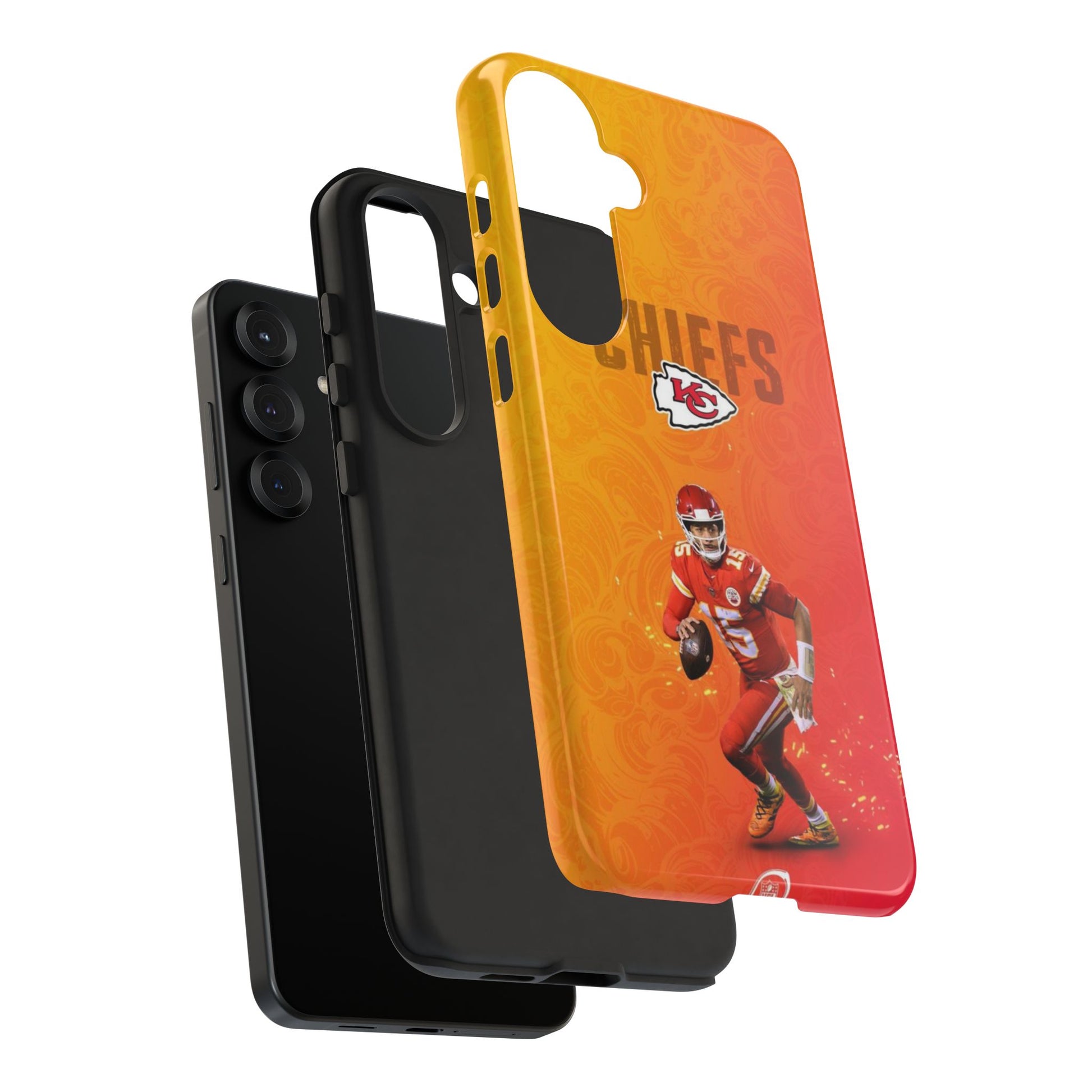 Kansas City Chiefs Patrick Mahomes Football Tough Cases for iPhones, Samsung, and Pixel