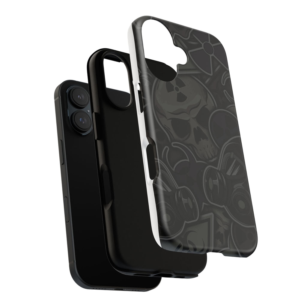 Tough Cases Phone Case, Edgy Skull Design Phone Cover, Gothic Cell Phone Shell
