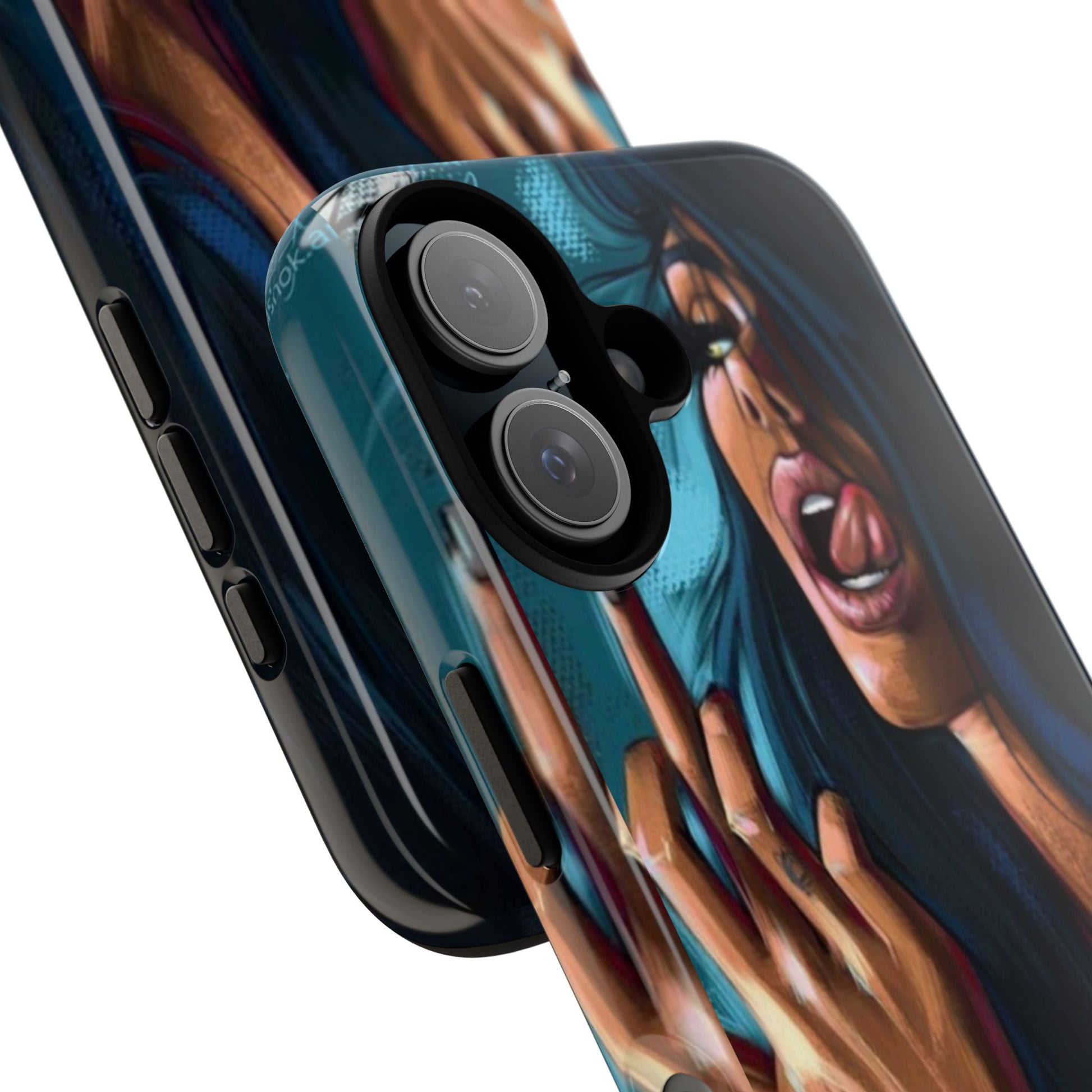 Tough Girl Theme Urban Design Cases for iPhones, Samsung, and Pixel