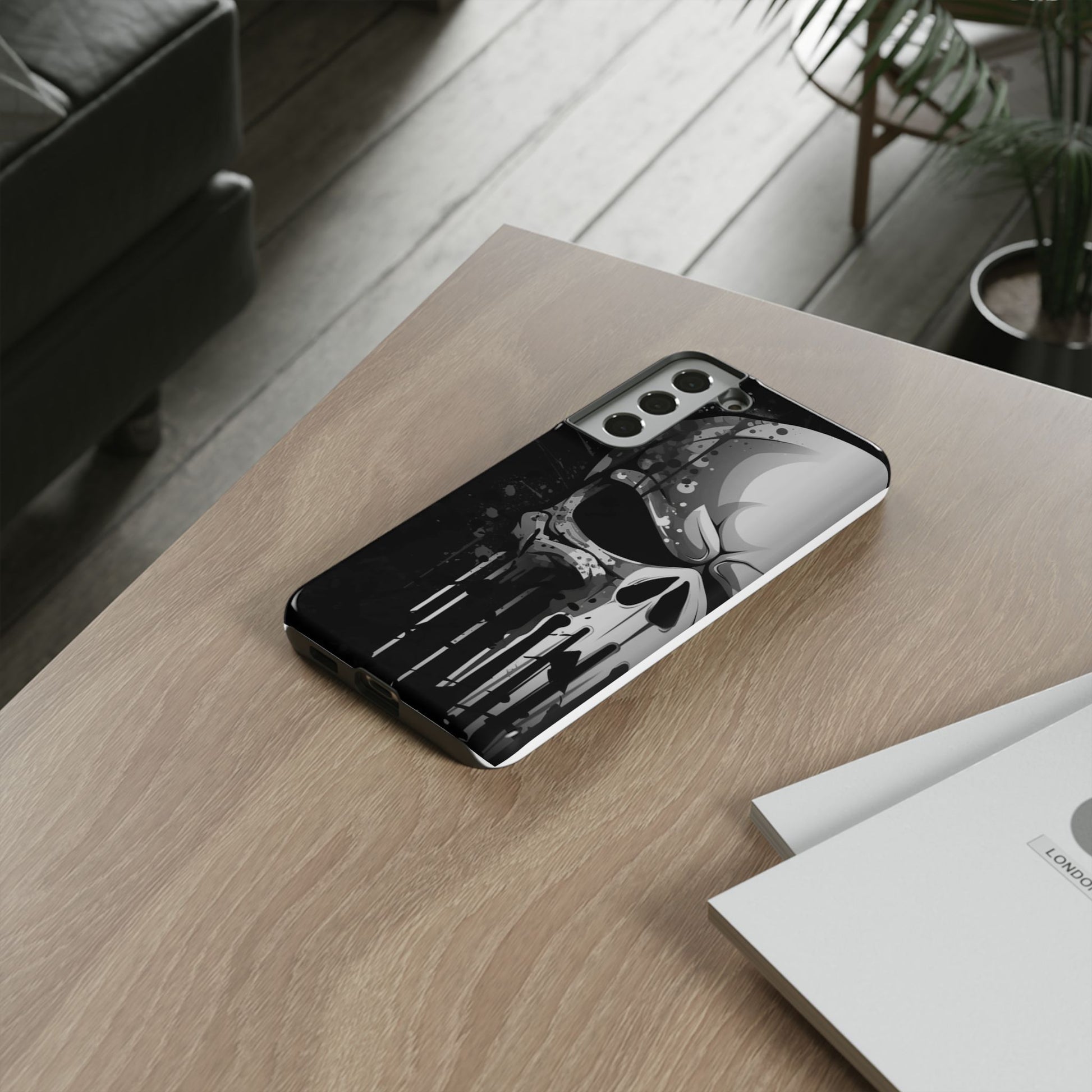Punisher Skull Tough Cases for iPhones, Samsung, and Pixel