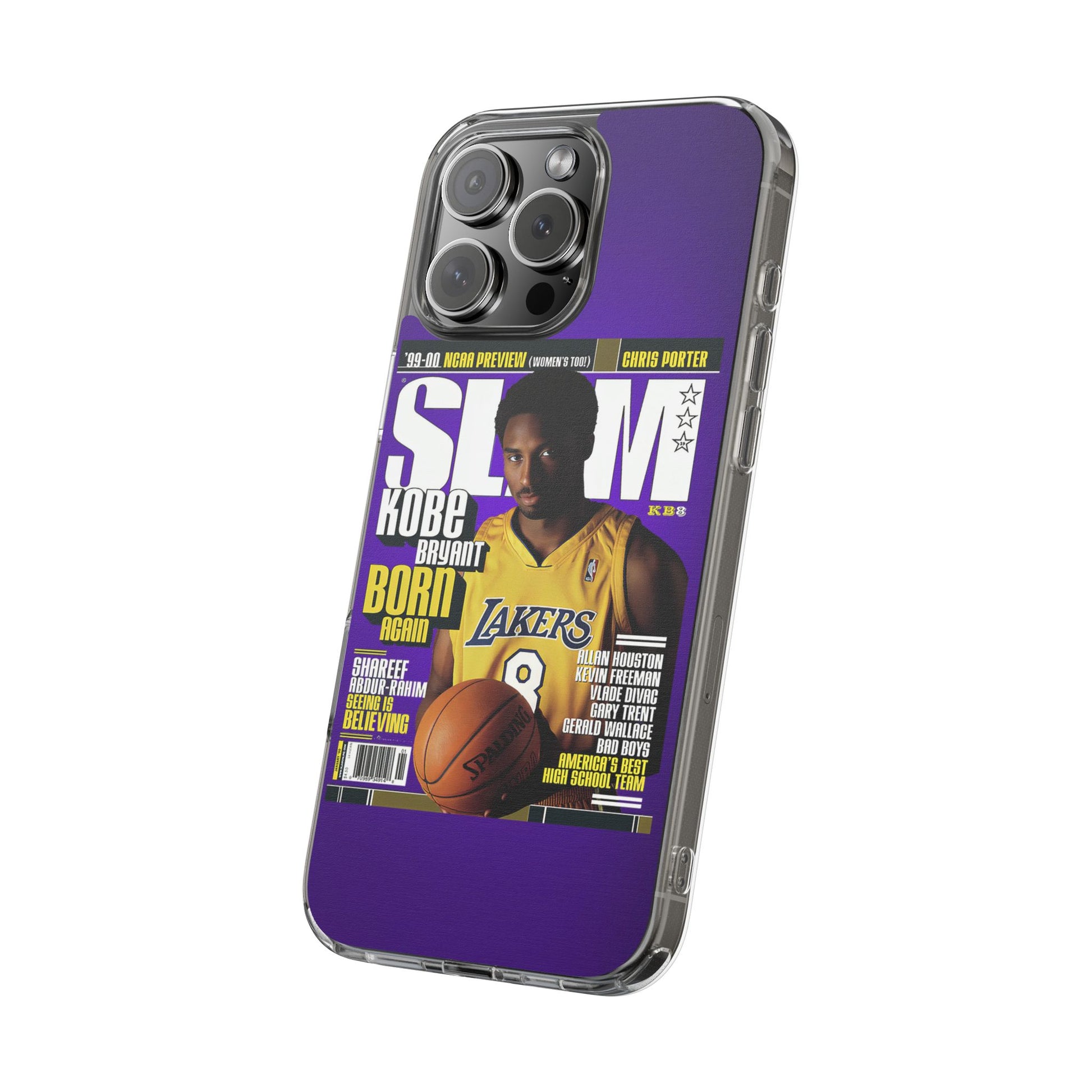 SLAM Cover Kobe Basketball Inspired design Clear Phone Cases