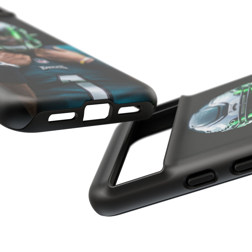 Eagles Football Jalen Hurts Tough Cases for iPhones, Samsung, and Pixel