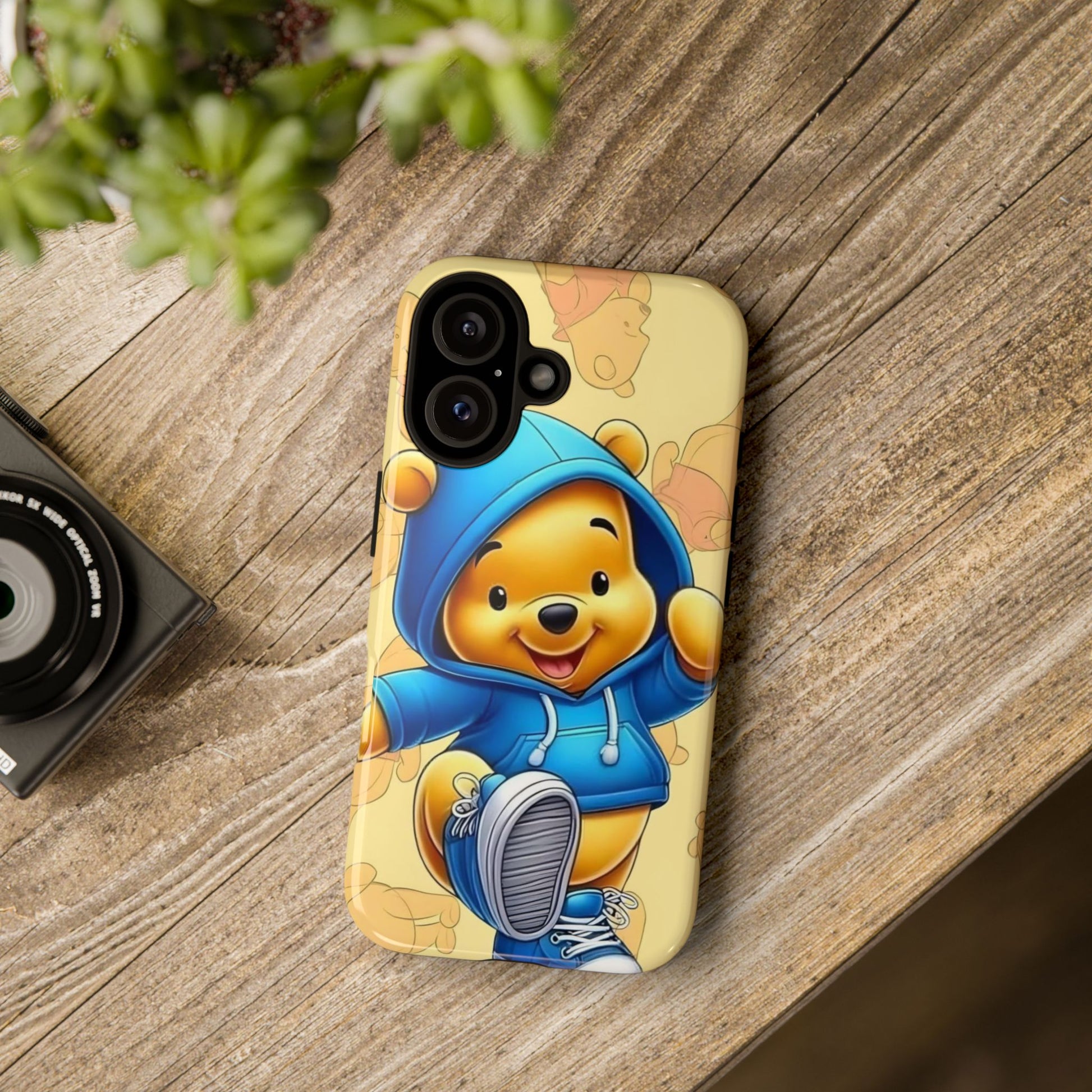 Cute Pooh Bear Phone Case, Tough Case