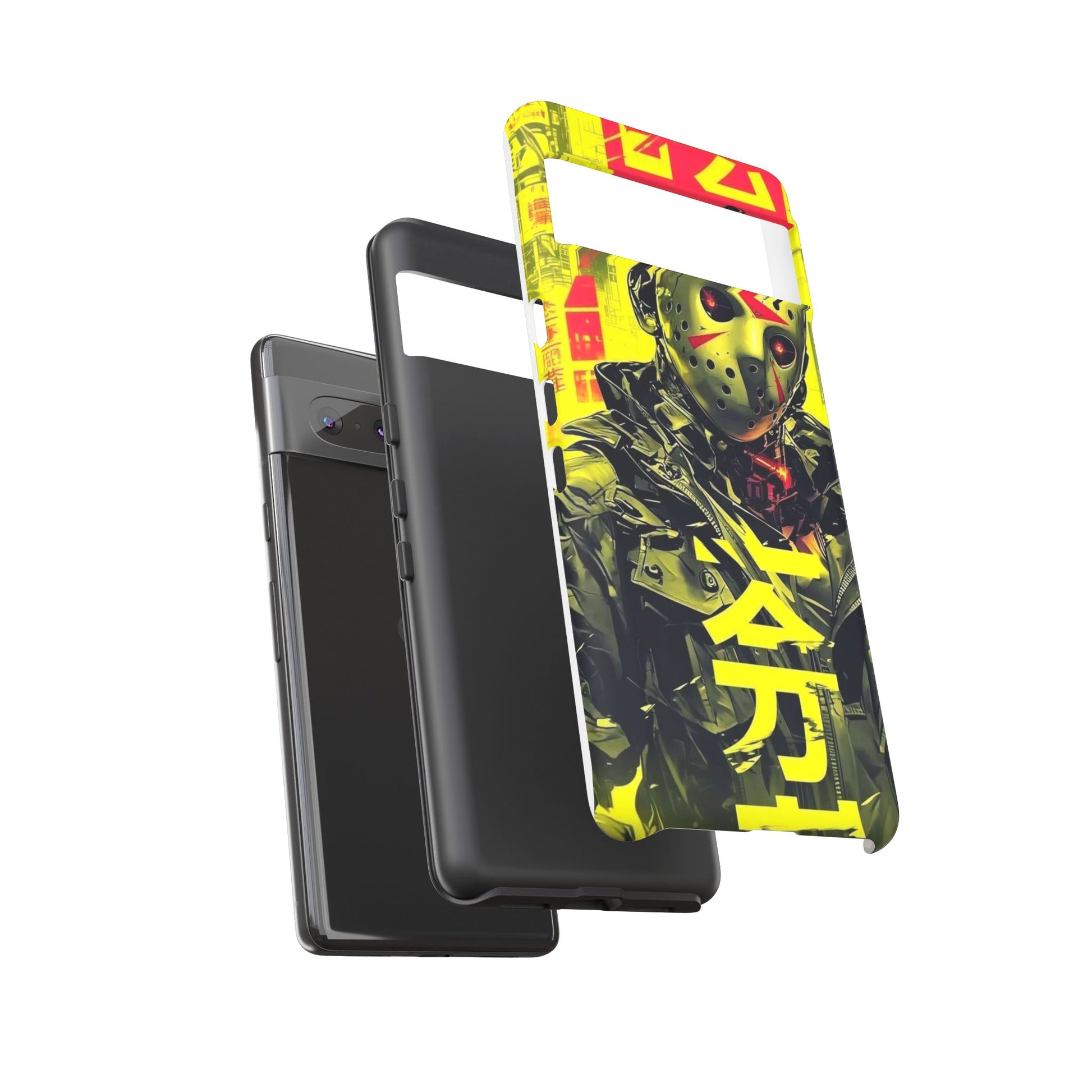 Cyberpunk X Jason Voorhees Tough Cases for iPhones, Samsung, and Pixel