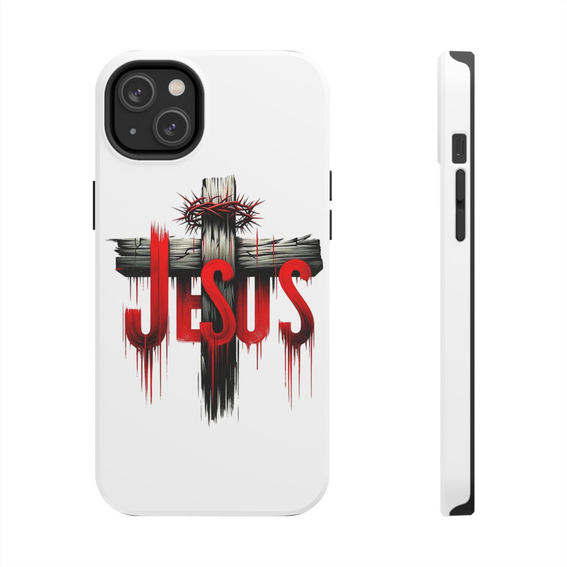 Jesus Cross and Crown Christian Theme Phone Cases for iPhones & Samsung Phones