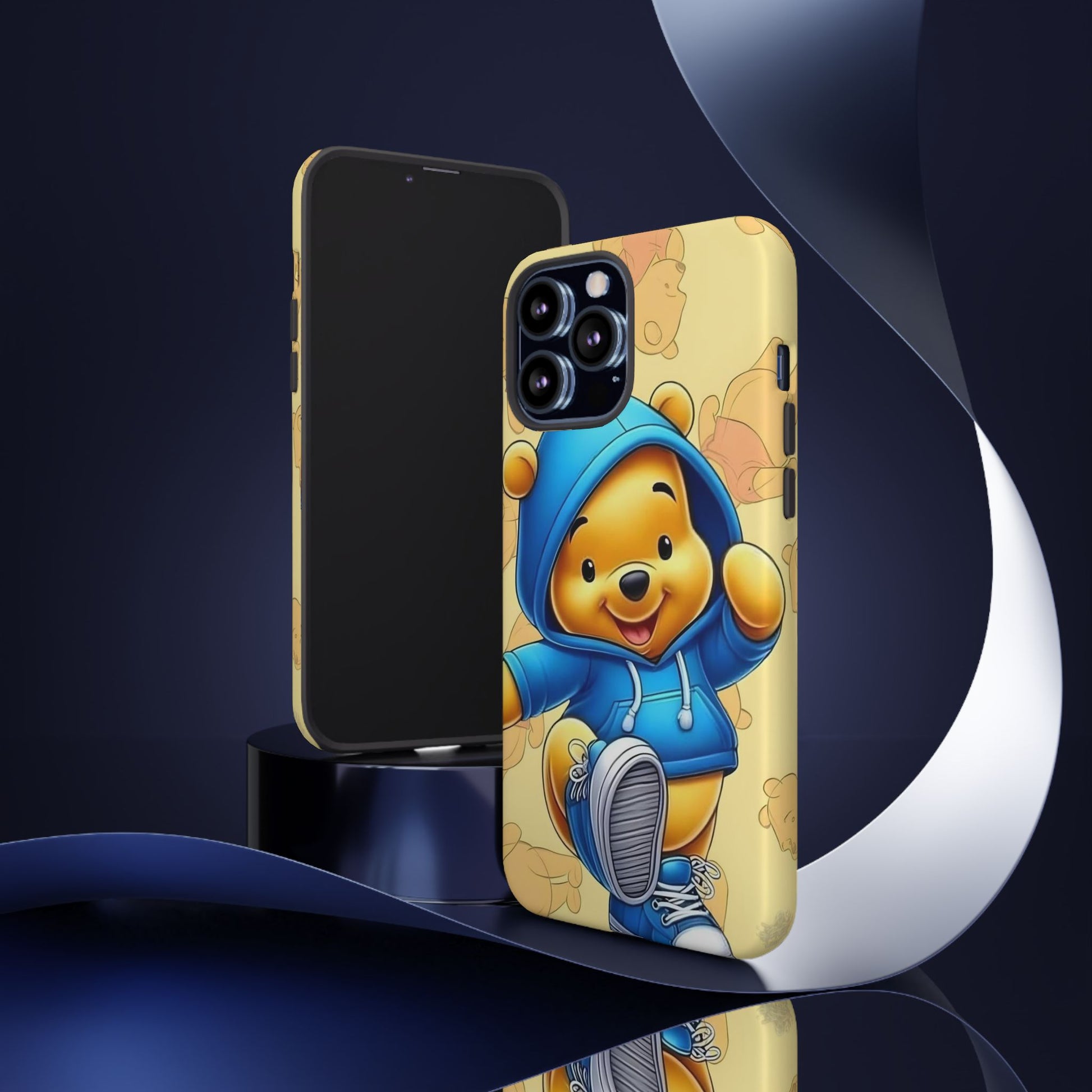Cute Pooh Bear Phone Case, Tough Case
