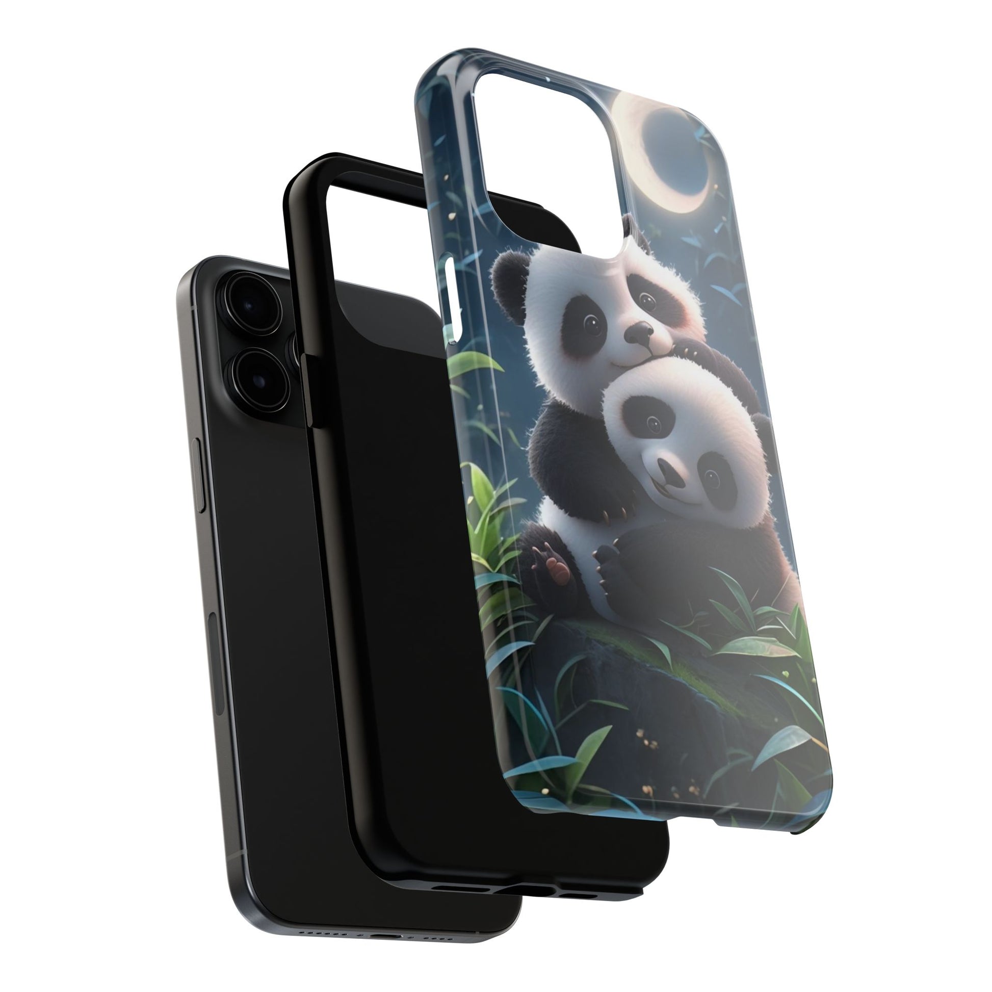 Hugging Pandas Theme Phone Cases for iPhones & Samsung Phones