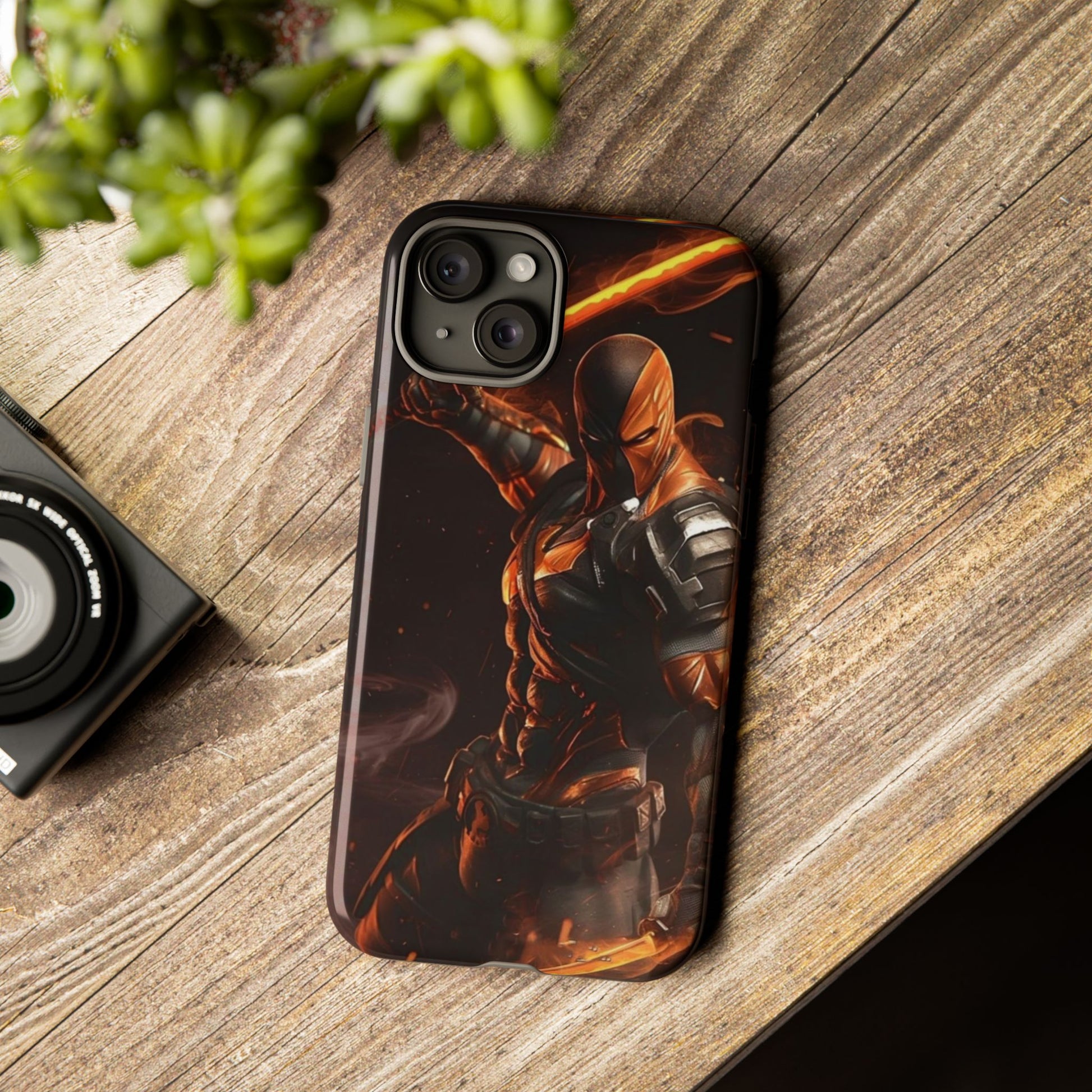 DC Comics Death Stroke Tough Cases for iPhones, Samsung, and Pixel