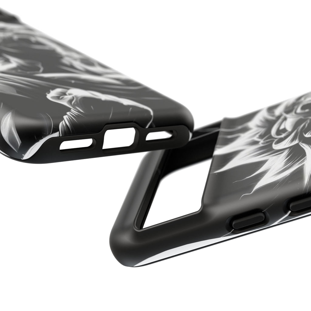 Anime Saiyan Rage Dragon ball Z Tough Cases for iPhones, Samsung, and Pixel