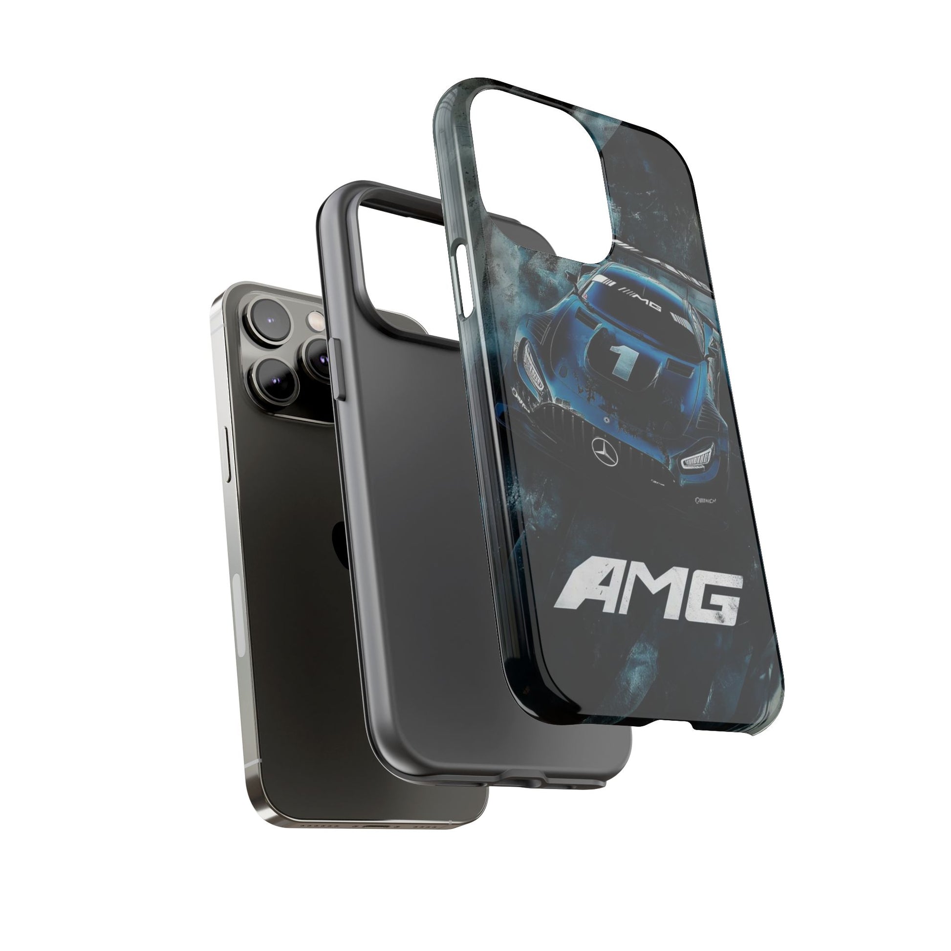 Mercedes AMG Racing Car Tough Cases for iPhones, Samsung, and Pixel
