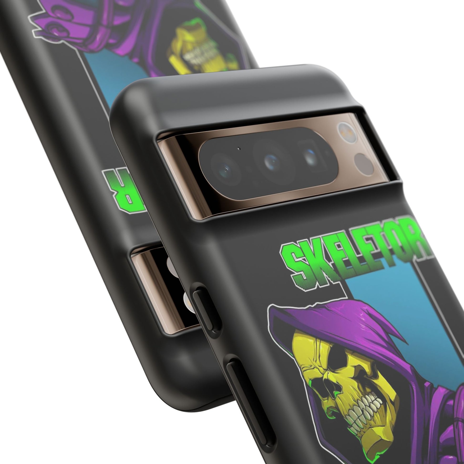 Skeletor Tough Cases for iPhones, Samsung, and Pixel