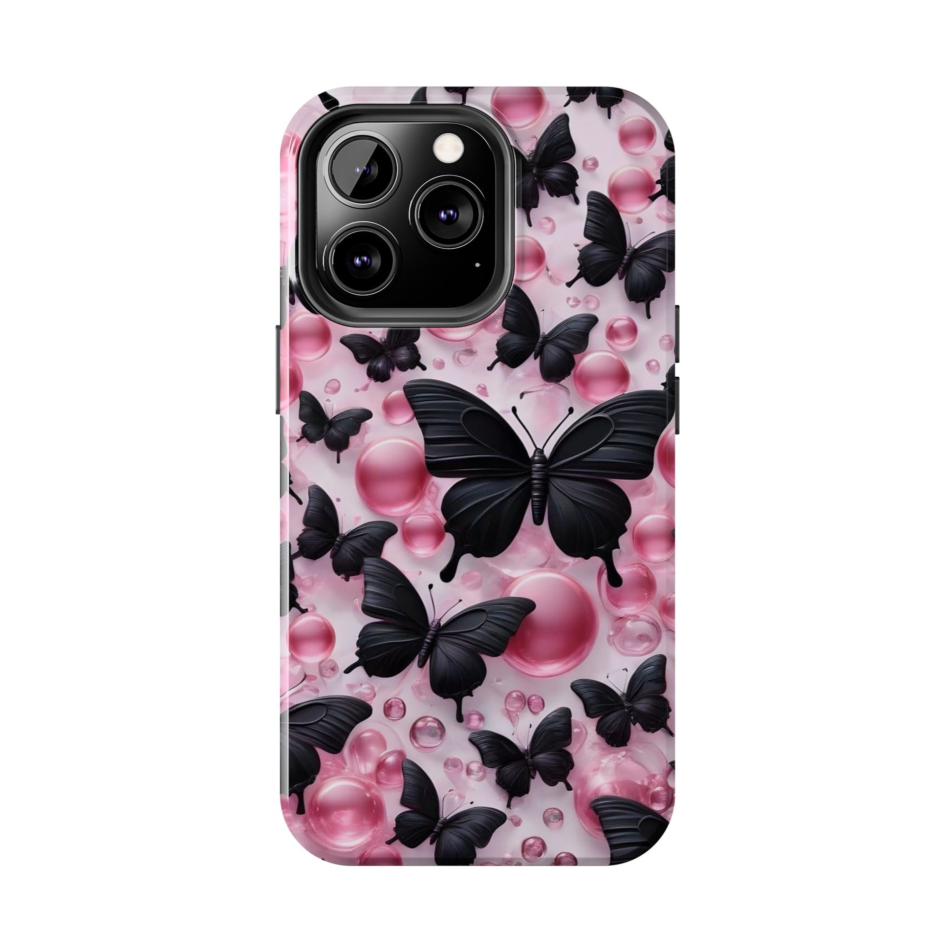 Pearls and Butterflies Theme Phone Cases for iPhones & Samsung Phones