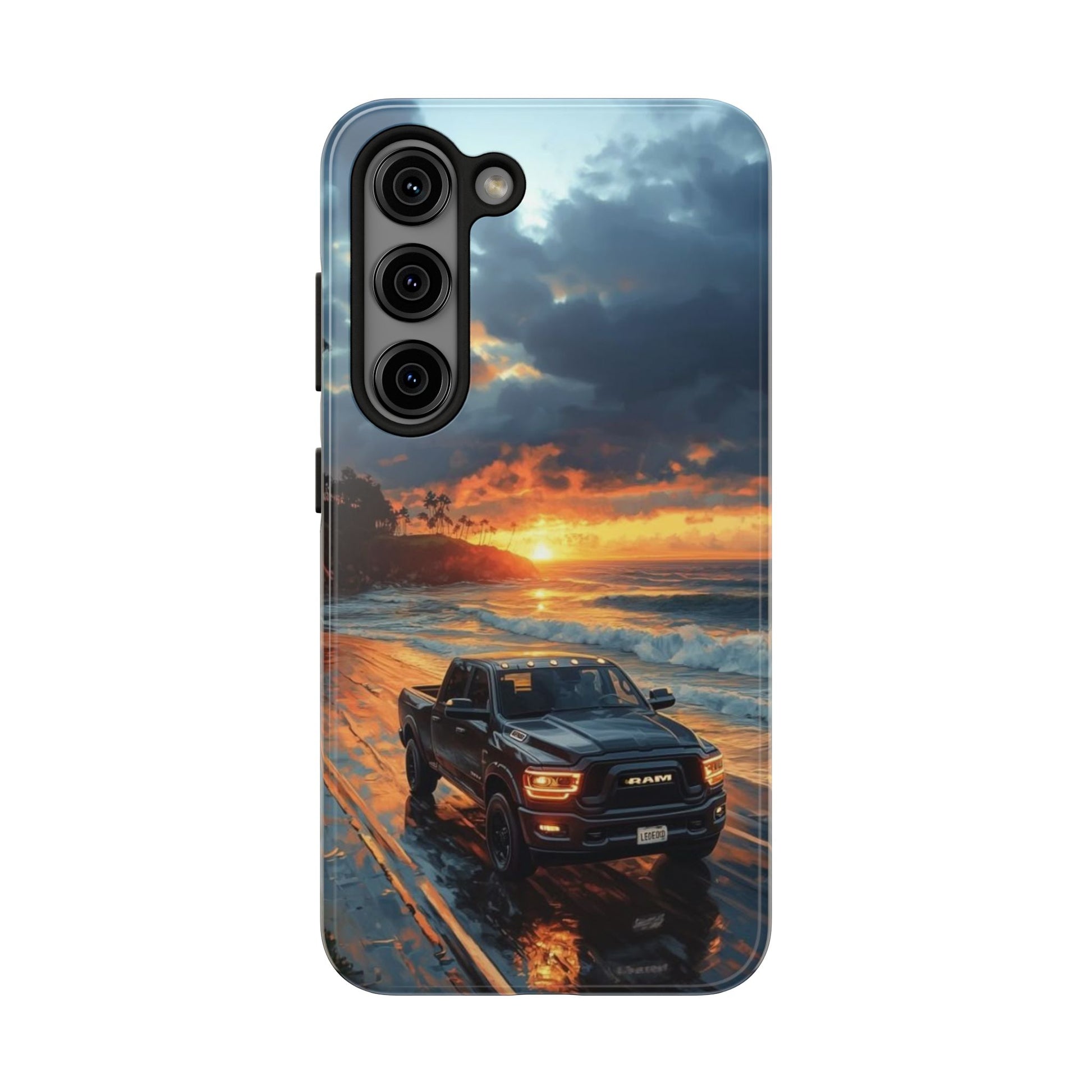 Dodge Ram Beach Phone Cases for Iphones & Samsung Phones Durable