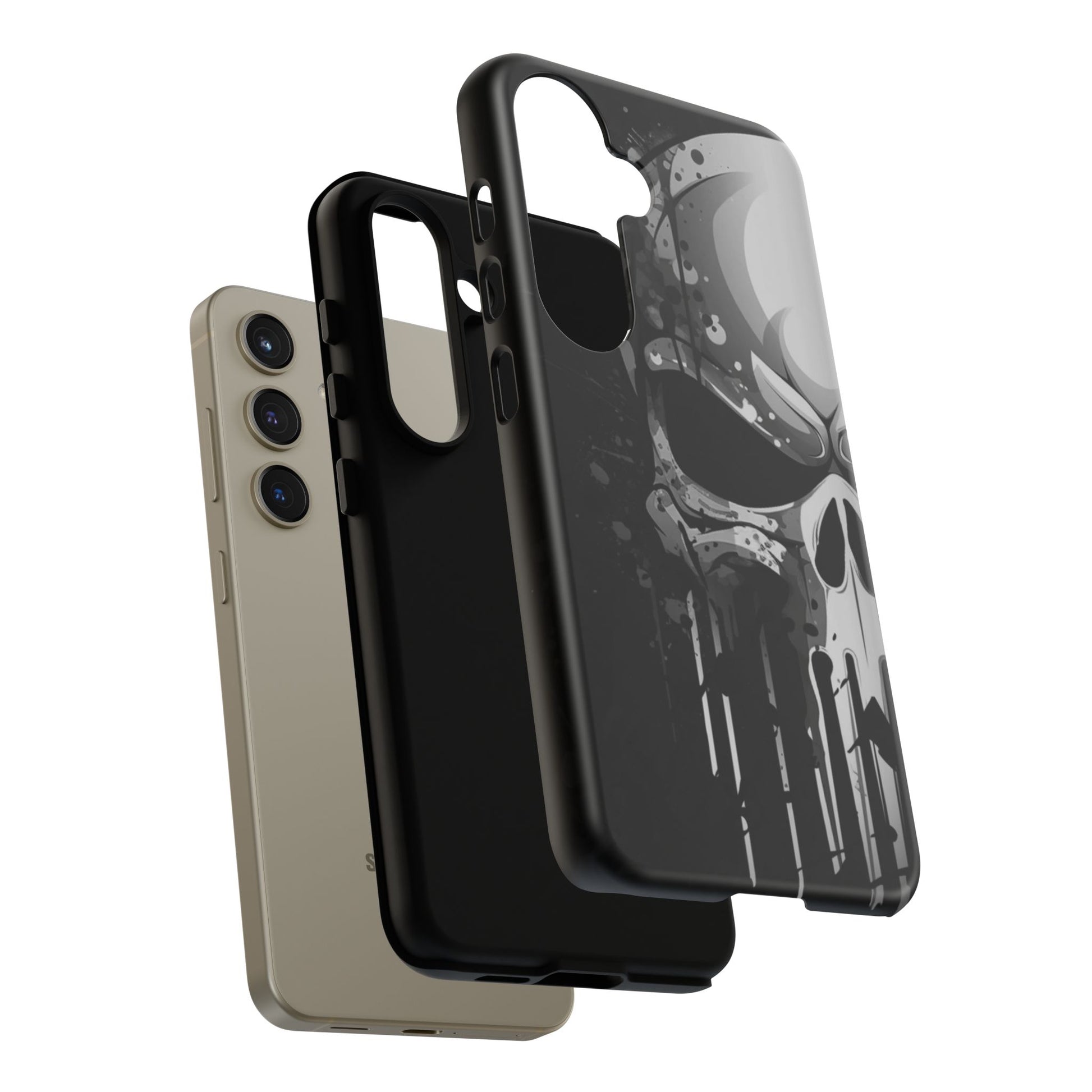 Punisher Skull Tough Cases for iPhones, Samsung, and Pixel