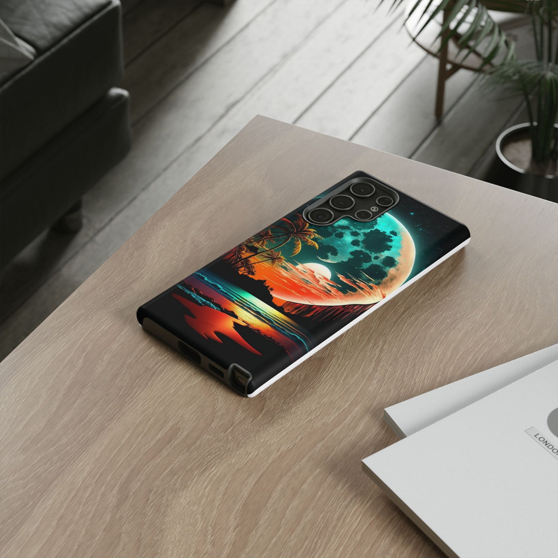 Fantasy Beach Sunset Landscape Phone Case for iPhone, Samsung Galaxy, & Pixel Phones