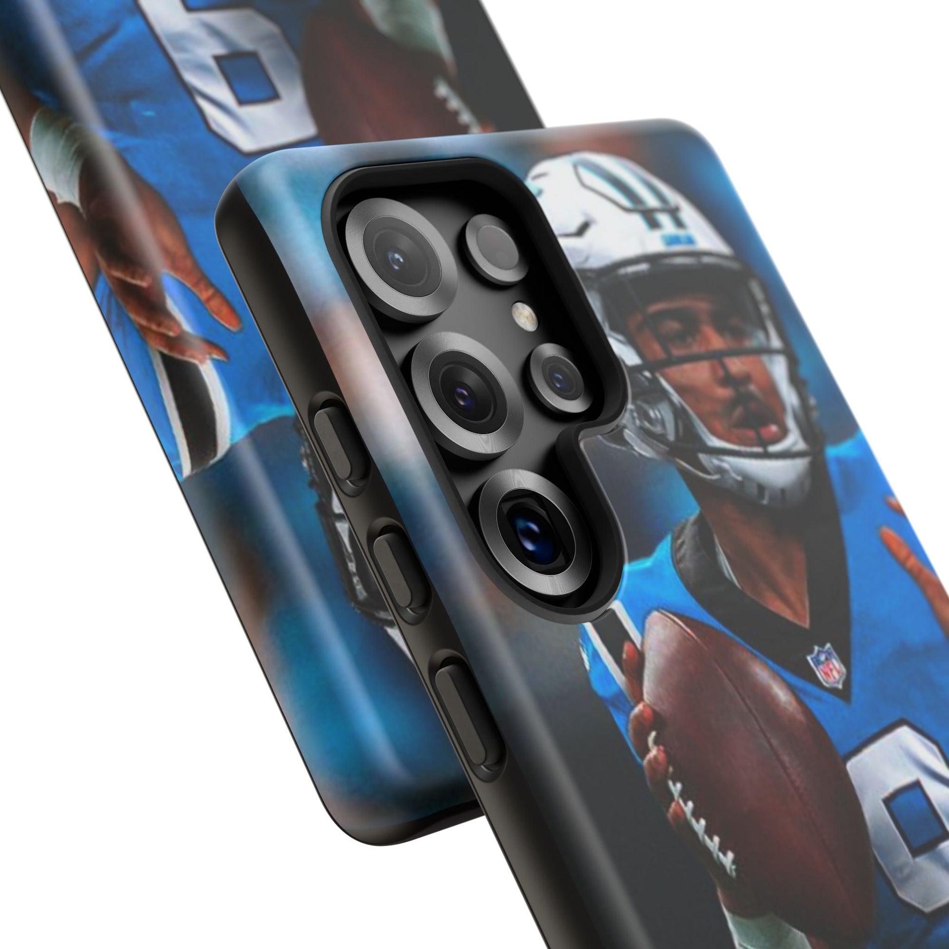 Carolina Panthers Bryce Young Football Tough Cases for iPhones, Samsung, and Pixel
