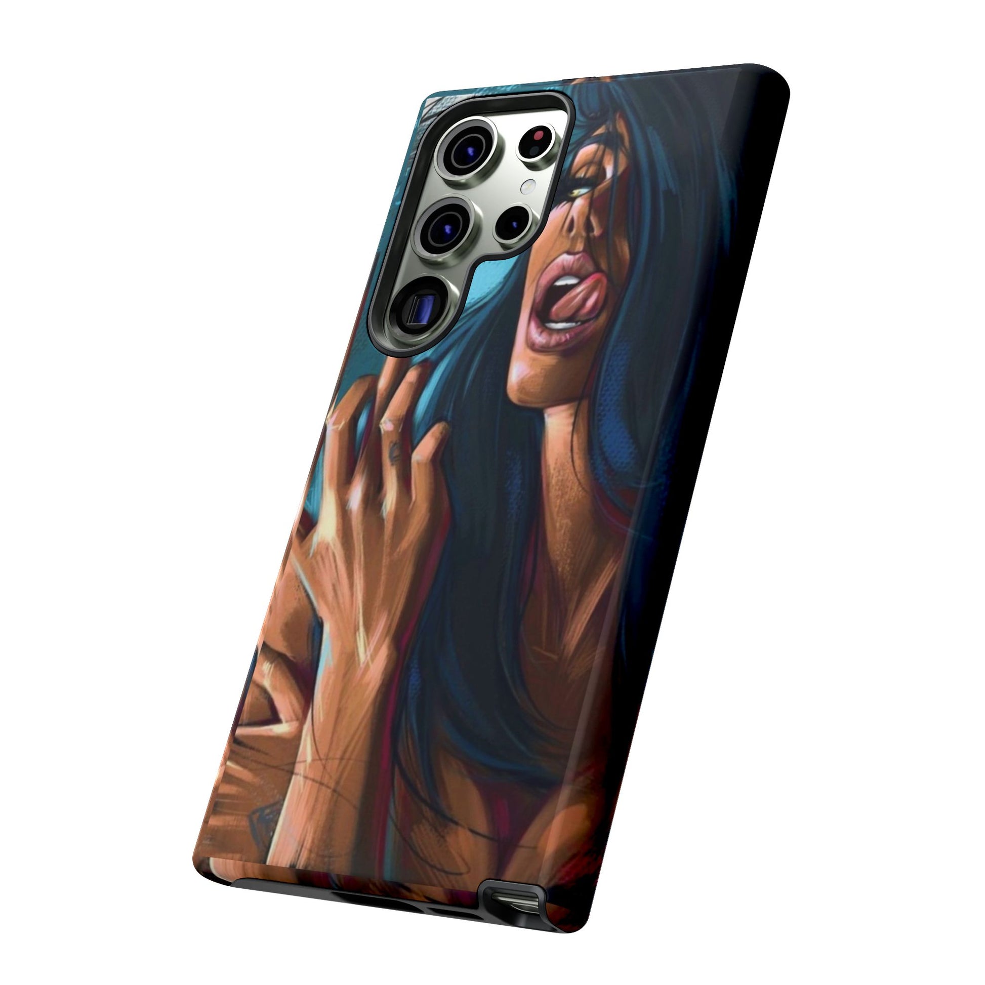 Tough Girl Theme Urban Design Cases for iPhones, Samsung, and Pixel