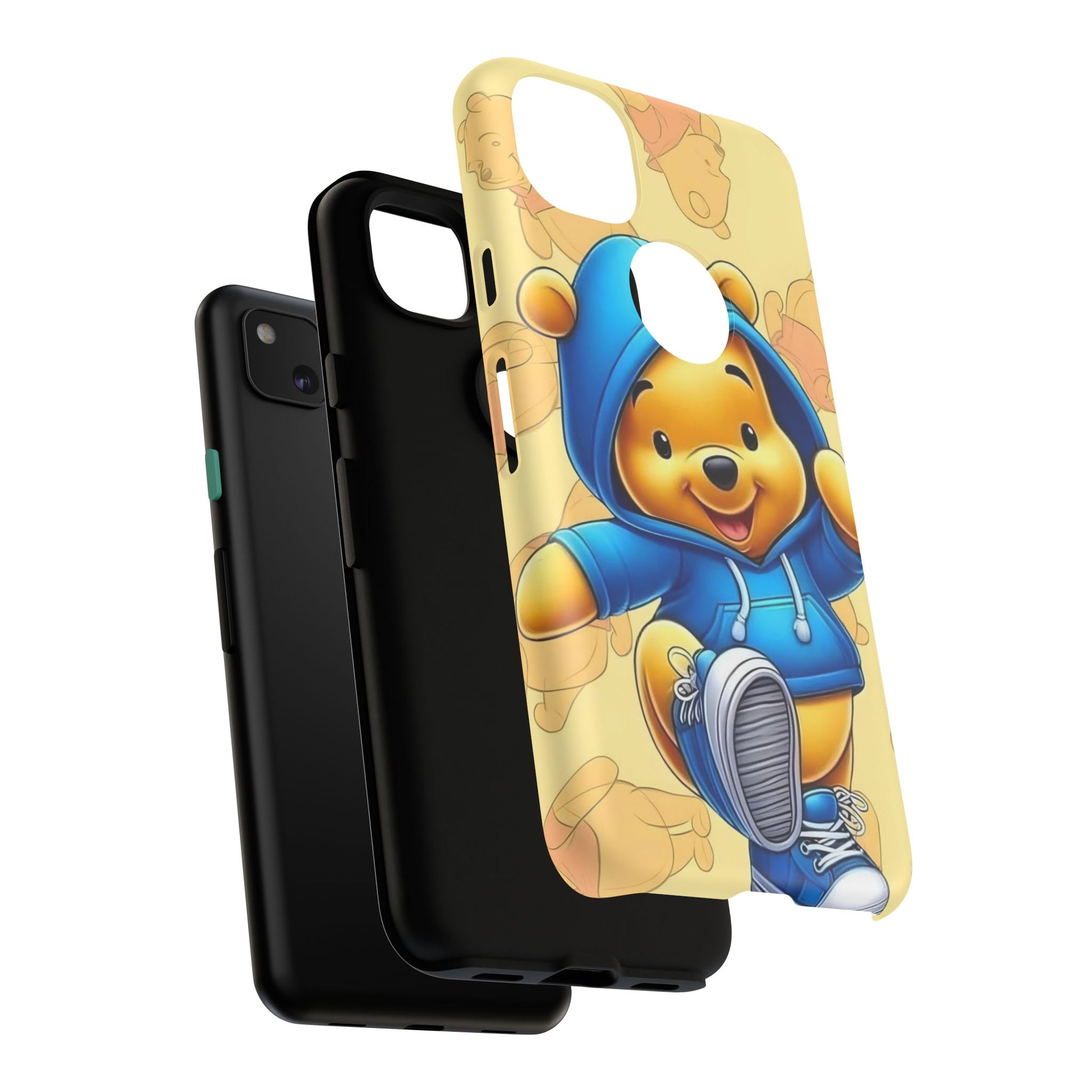 Cute Pooh Bear Phone Case, Tough Case