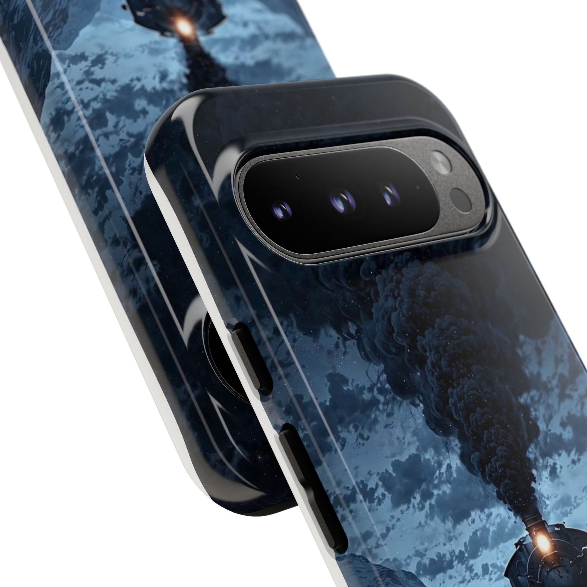 Steam Engine Train Themed Tough Cases for iPhones, Samsung, and Pixel