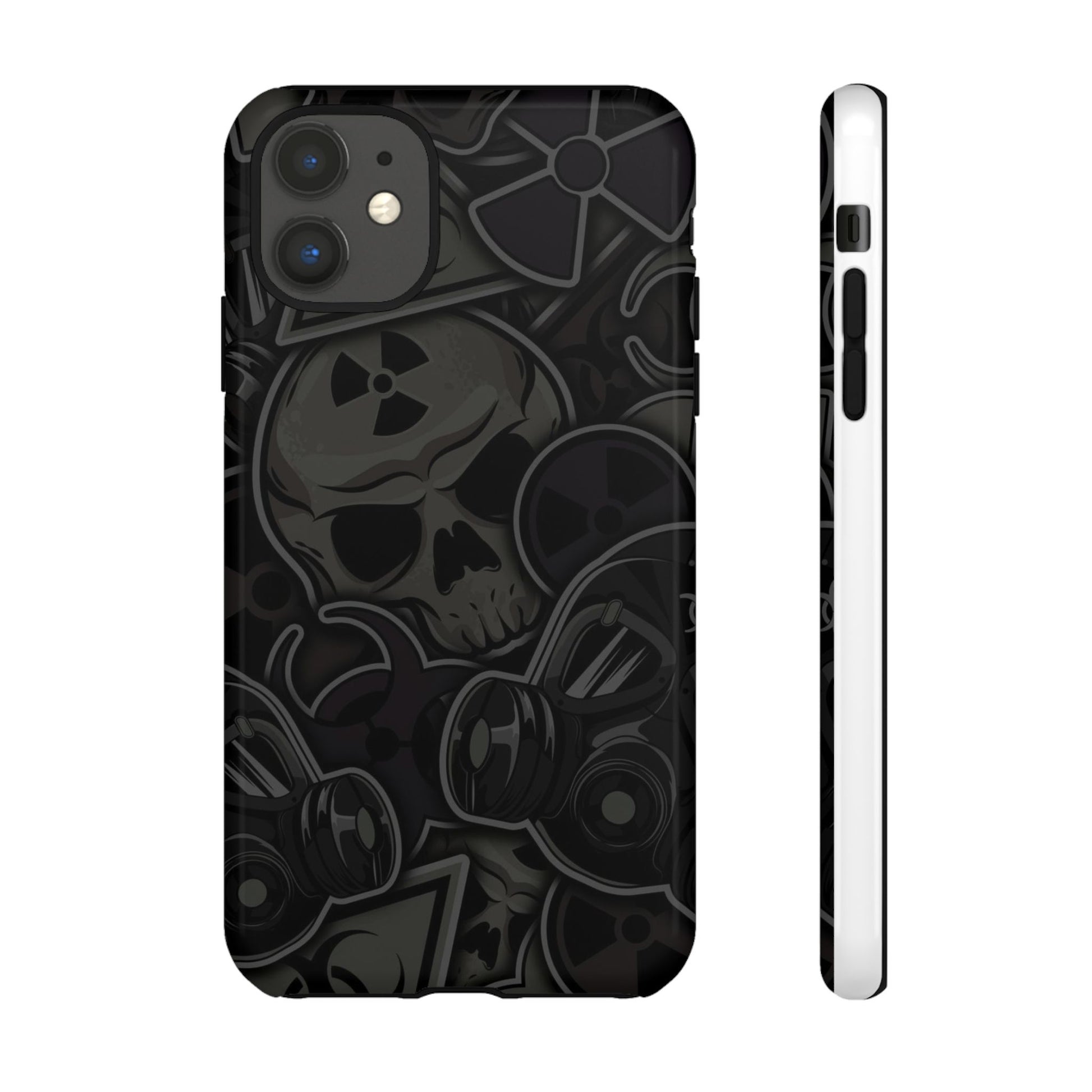 Tough Cases Phone Case, Edgy Skull Design Phone Cover, Gothic Cell Phone Shell