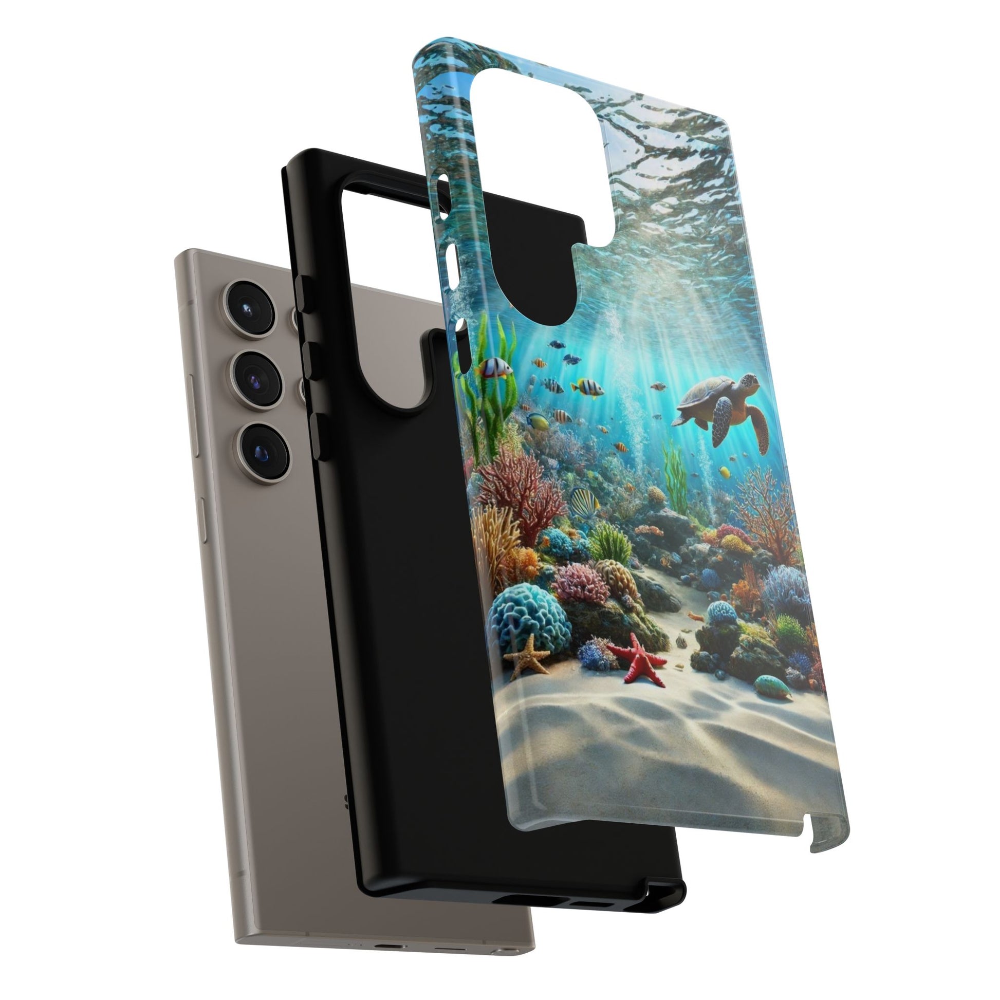 Under Sea Landscape Tough Cases for iPhones, Samsung, and Pixel