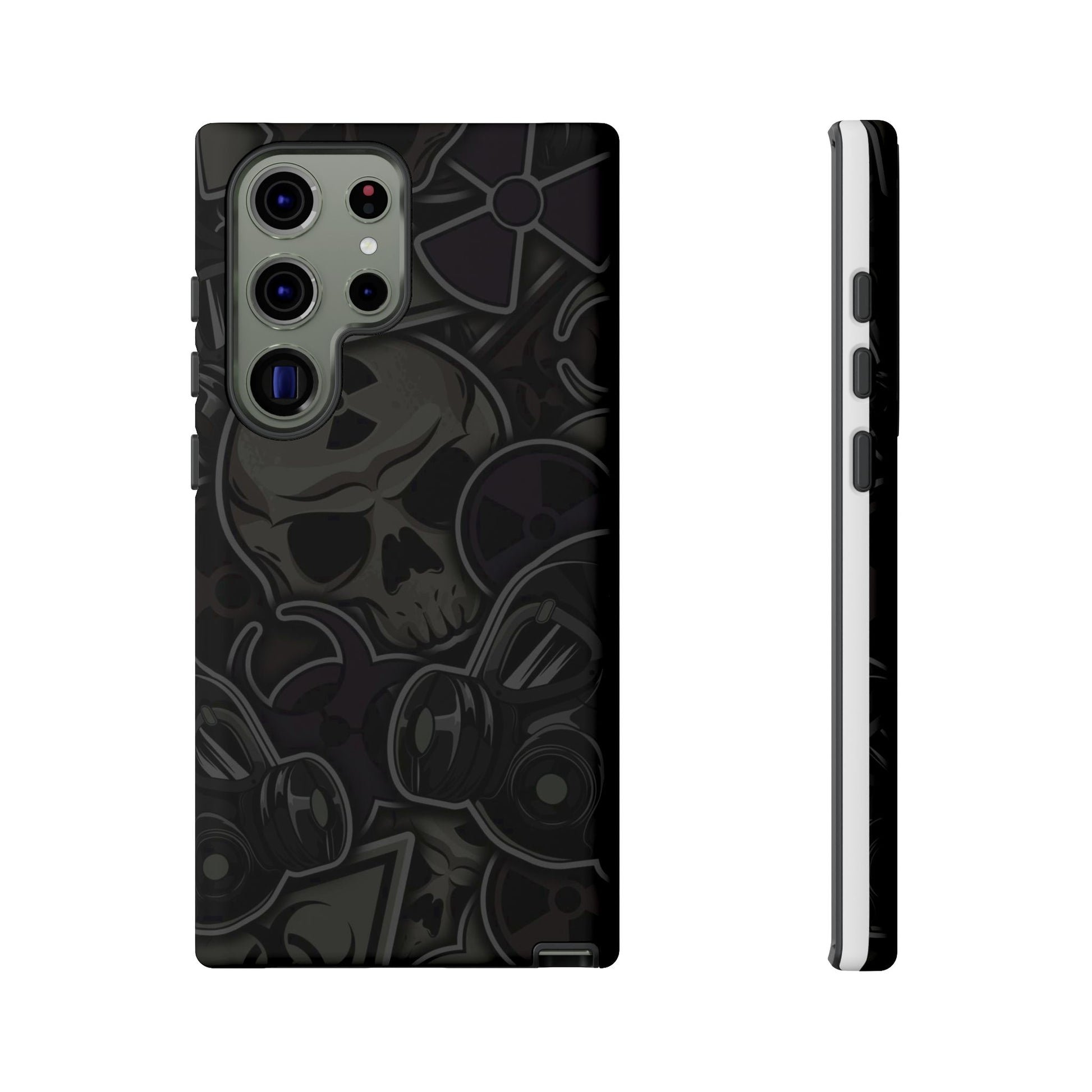 Tough Cases Phone Case, Edgy Skull Design Phone Cover, Gothic Cell Phone Shell