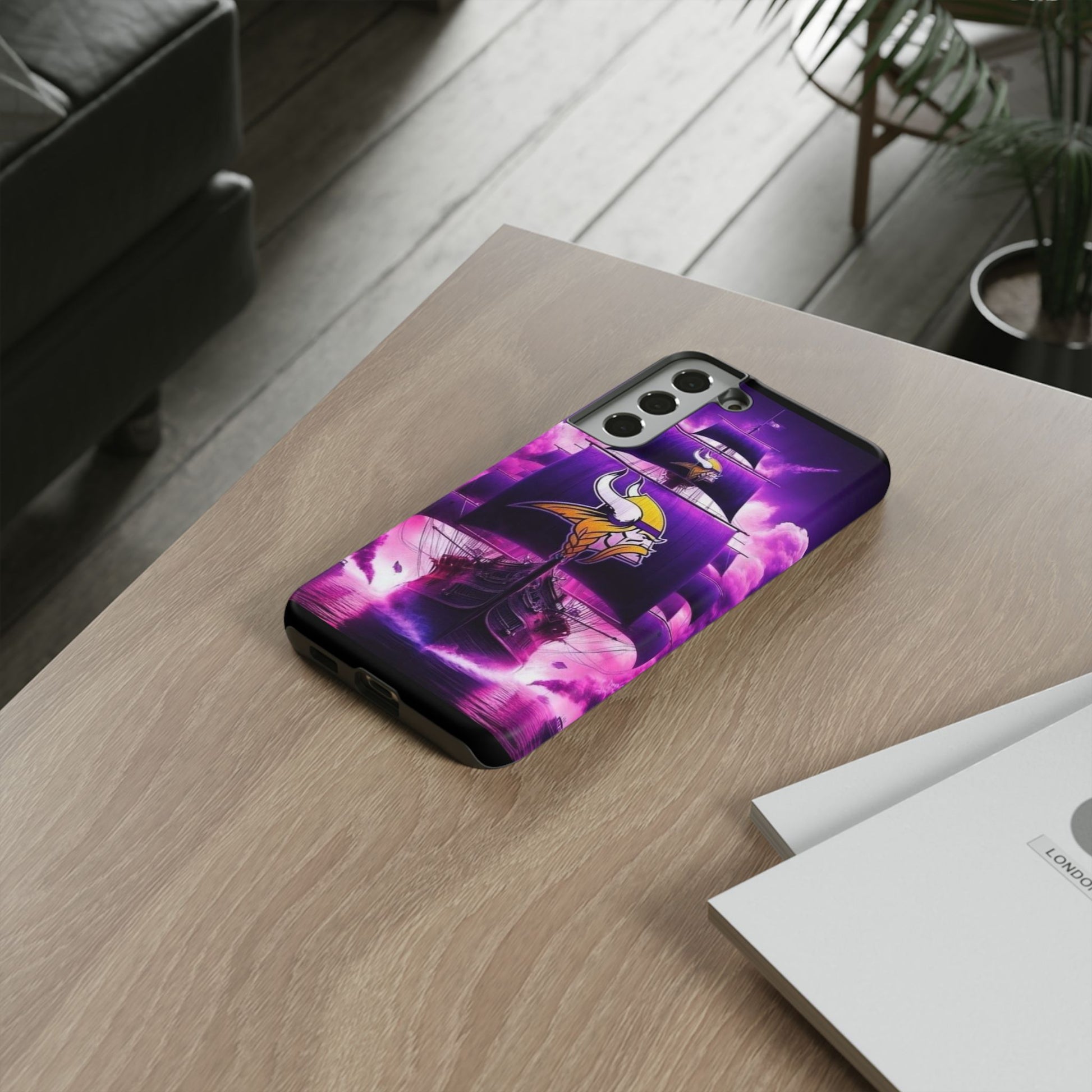 Minnesota Vikings Ship Football Phone Case, Tough Cases for iPhones, Samsung, and Pixel