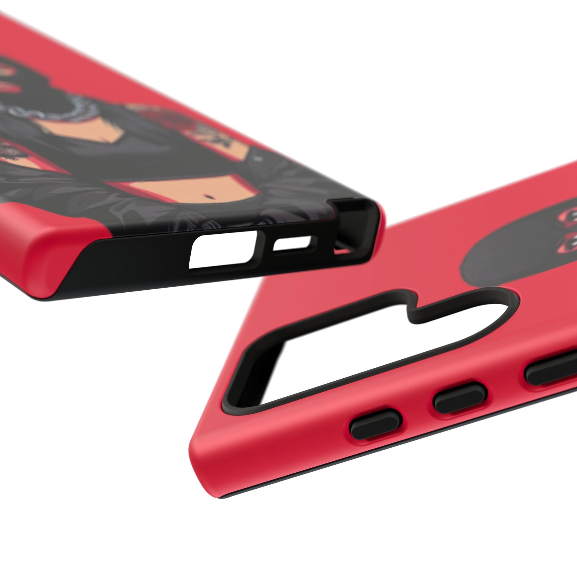 Thug Girl Red Design Tough Cases for iPhones, Samsung, and Pixel