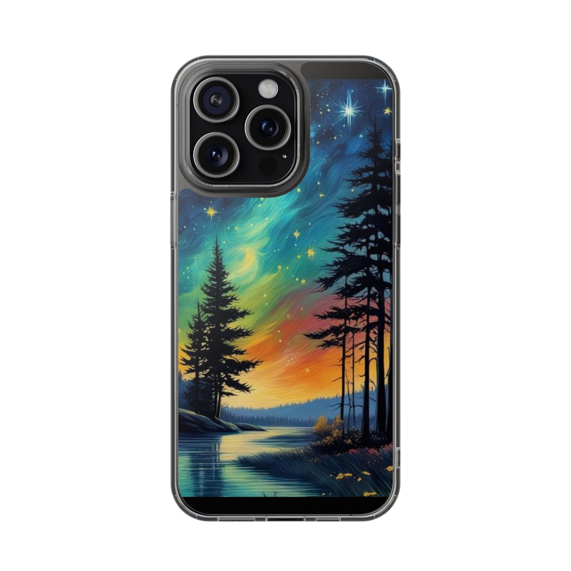 Starry Night Style Forest Art Iphone, Samsung case