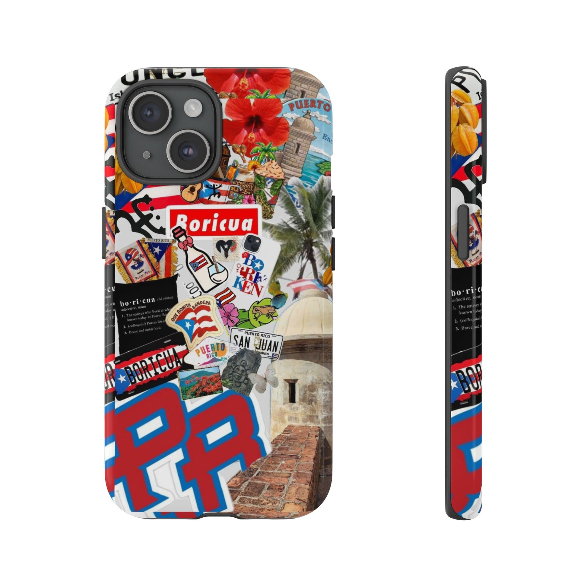Puerto Rico Boricua Art Tough Cases for iPhones, Samsung, and Pixel