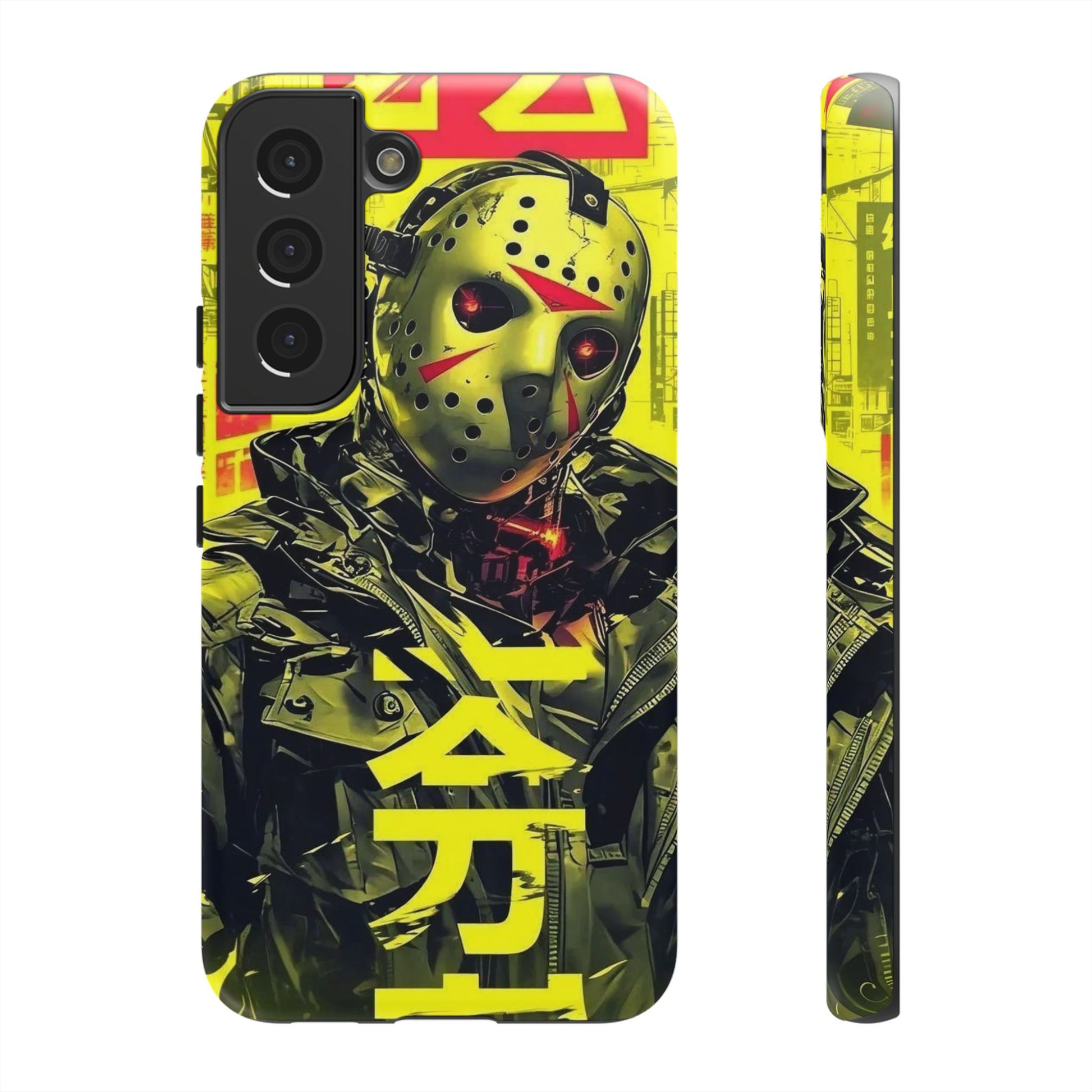 Cyberpunk X Jason Voorhees Tough Cases for iPhones, Samsung, and Pixel