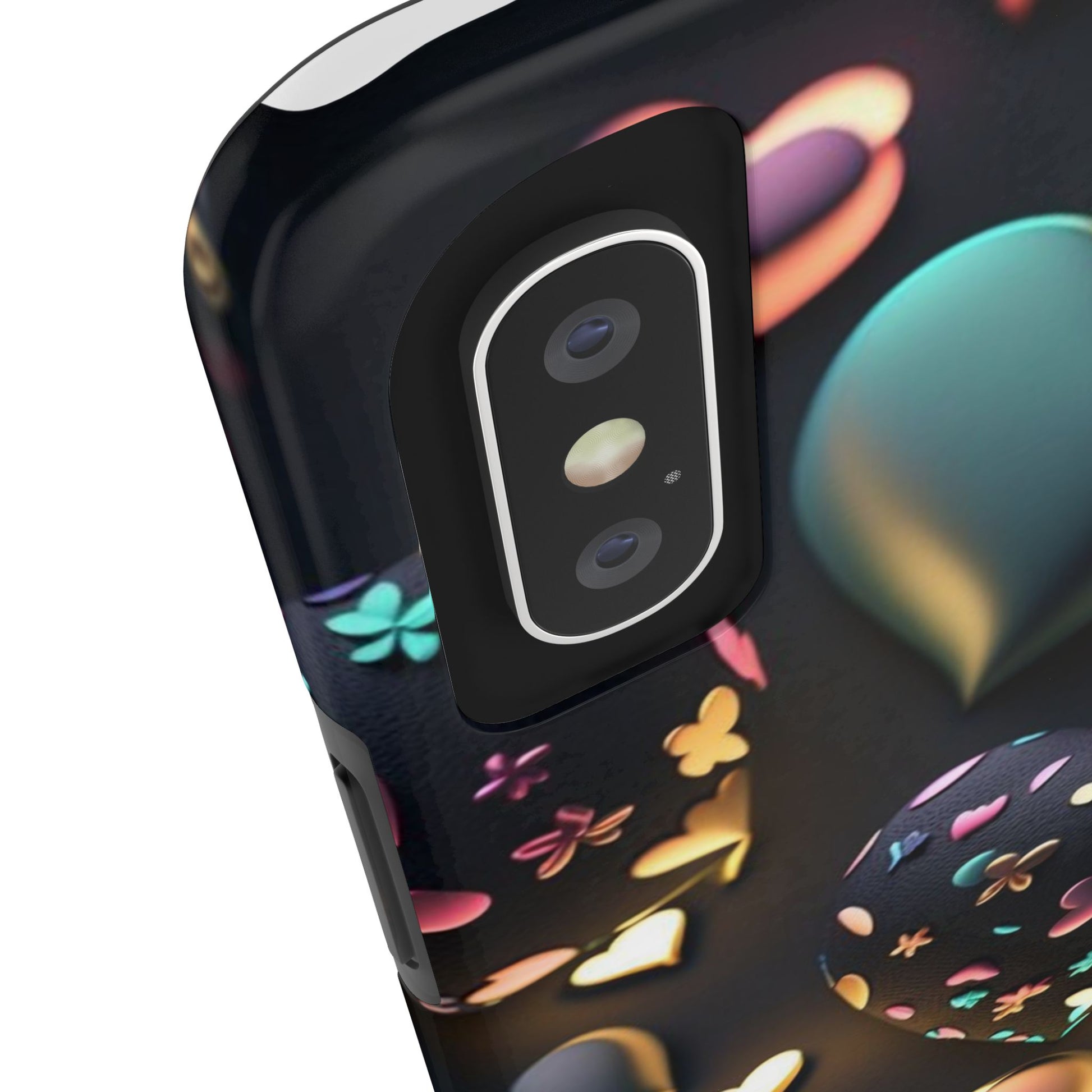 Floating Hearts Themed Tough Phone Cases for Iphones & Samsung Phones