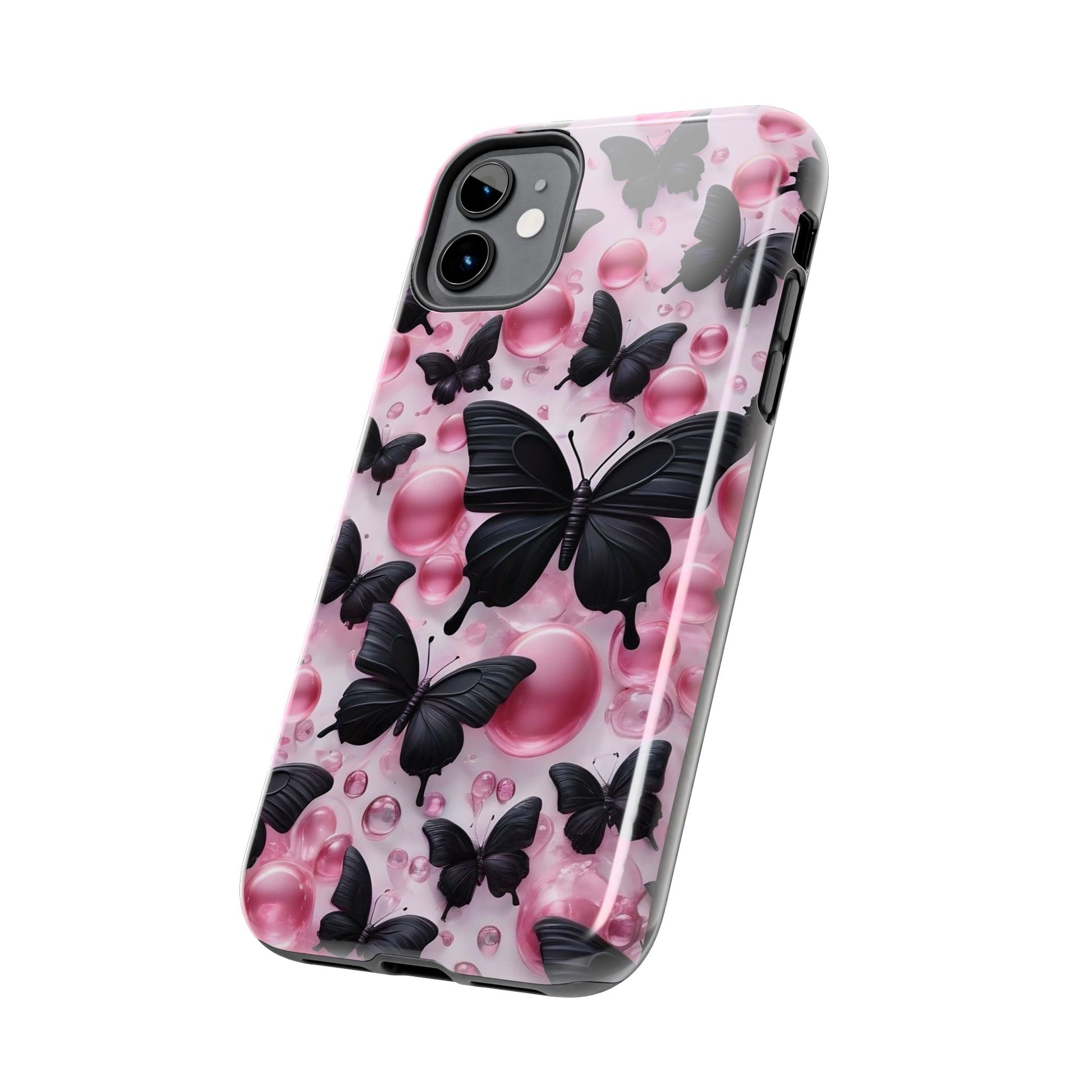 Pearls and Butterflies Theme Phone Cases for iPhones & Samsung Phones