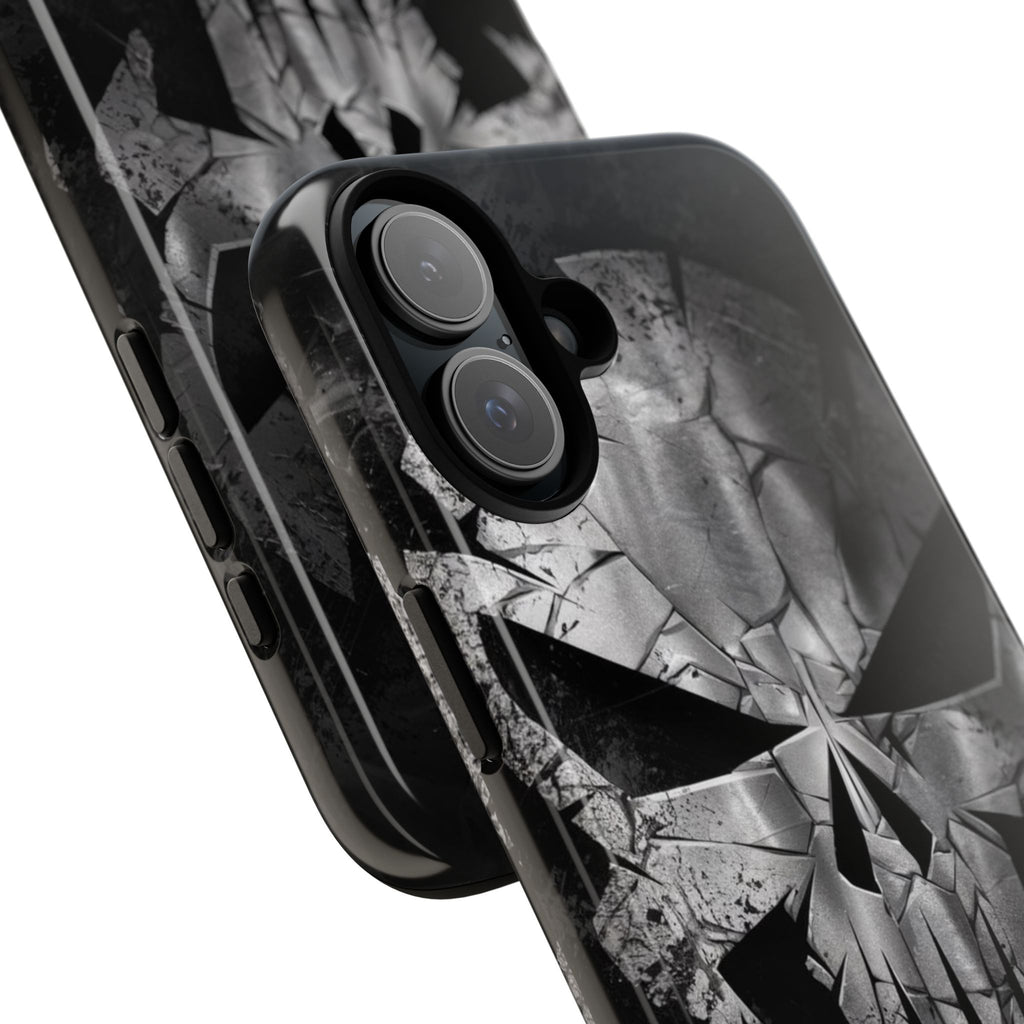 The Punisher Logo Art Tough Cases for iPhones, Samsung, and Pixel
